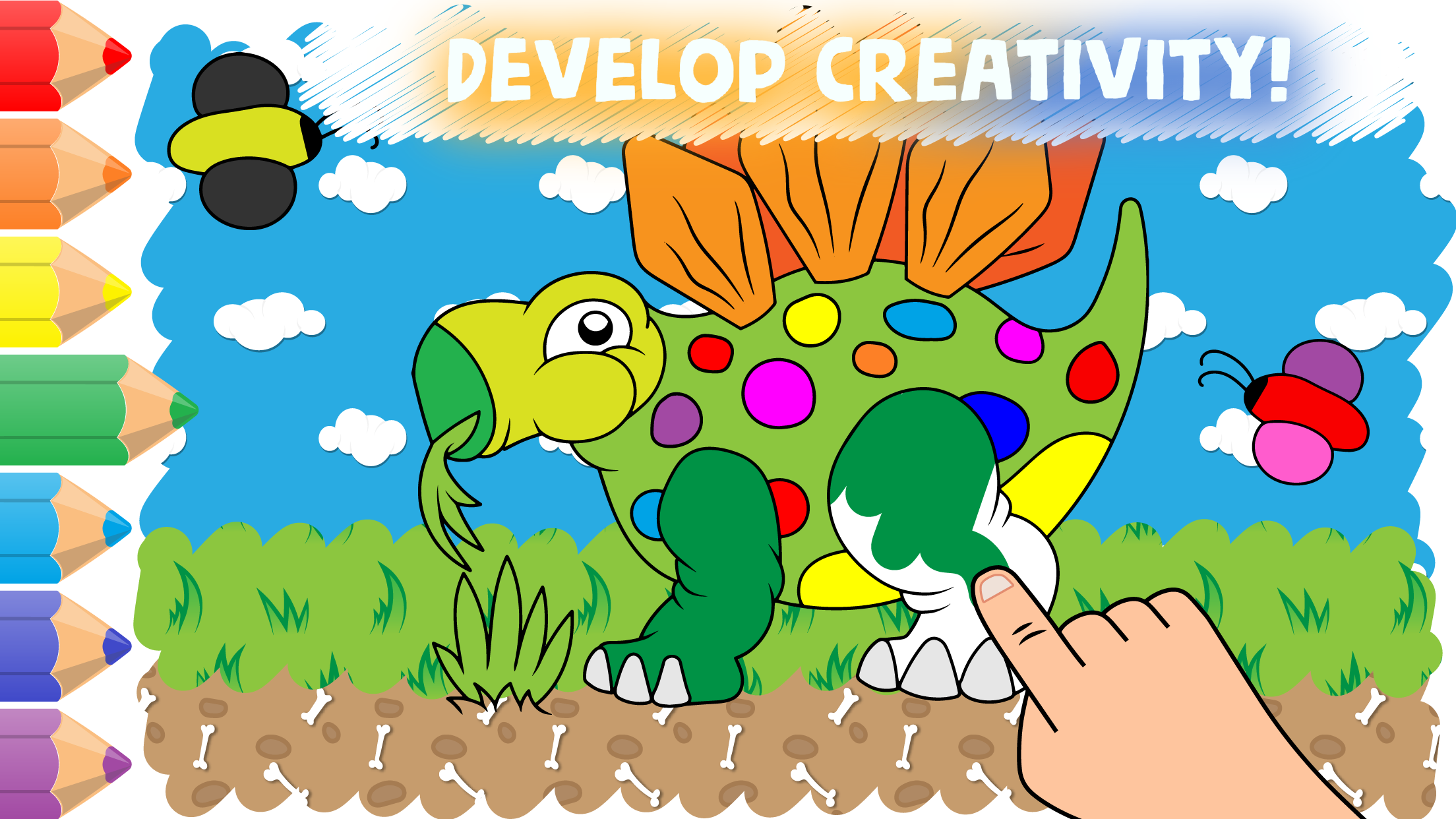 اسکرین شات 1 بازی Easy coloring pages for kids