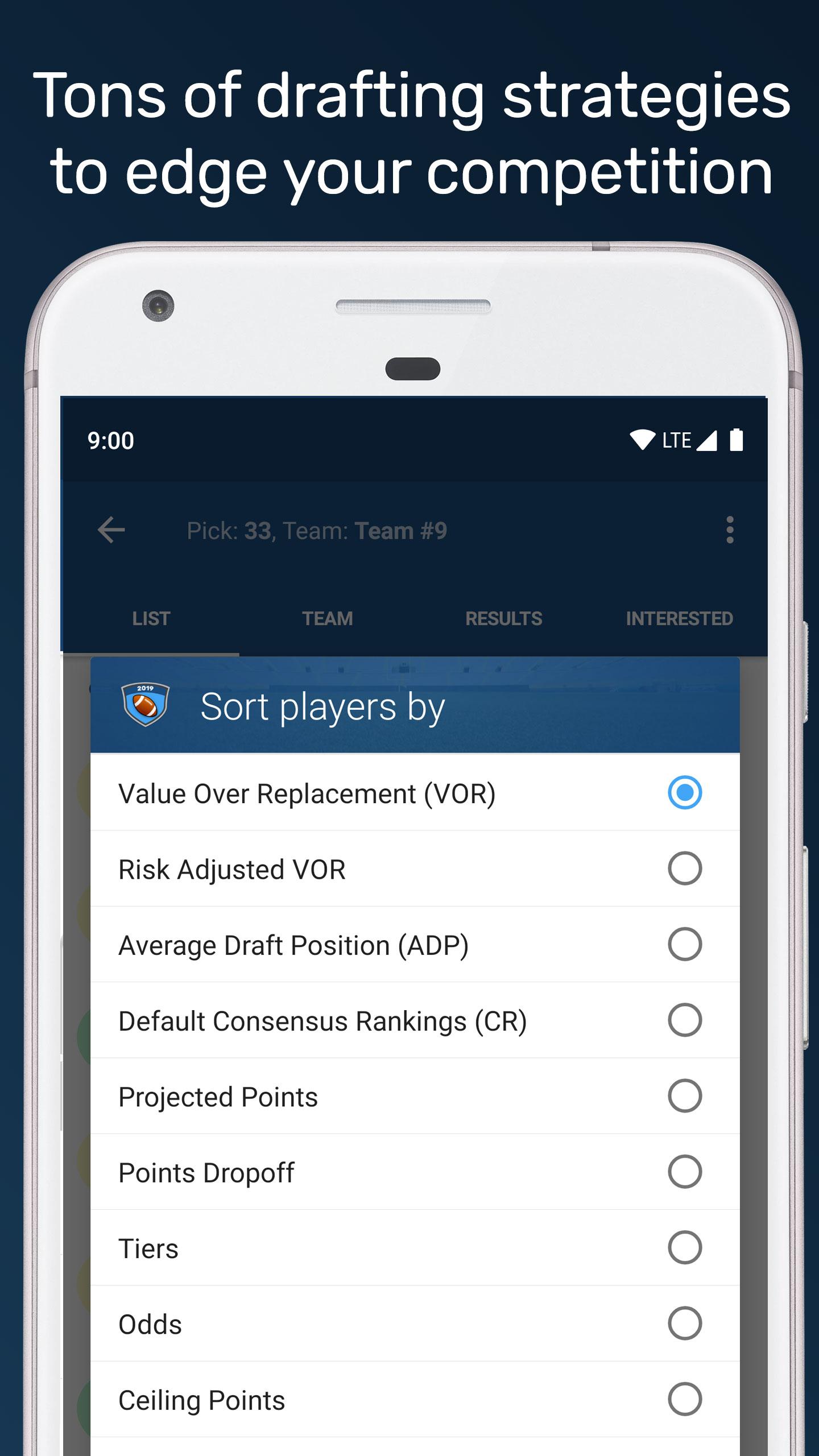 اسکرین شات 6 برنامه Draft Punk - Fantasy Football