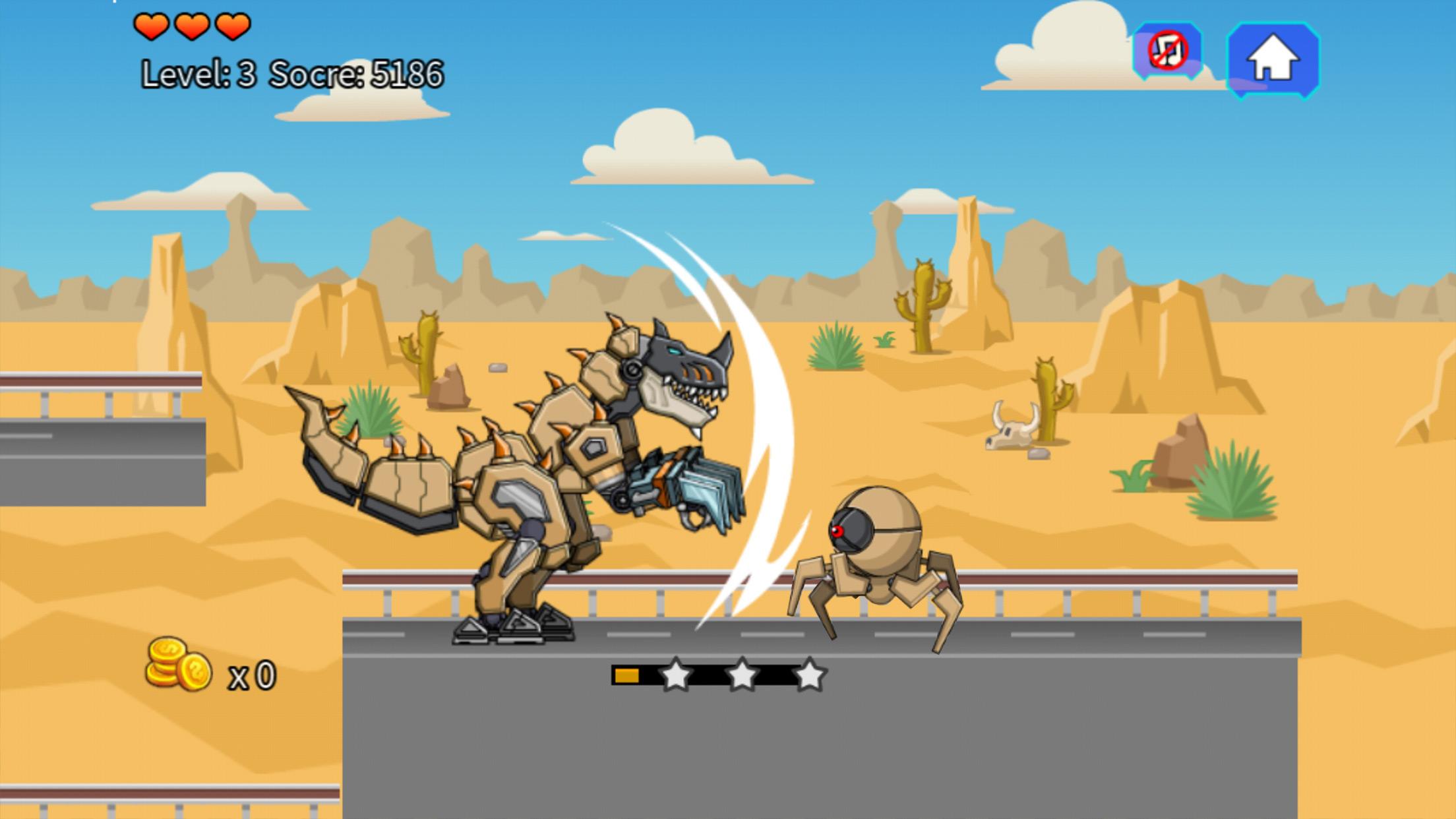 اسکرین شات 2 بازی Desert T-Rex Robot Dino Army