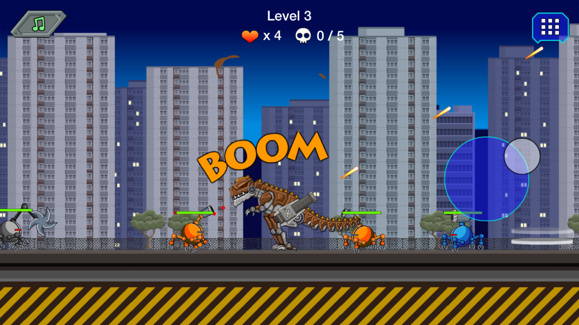 اسکرین شات 3 بازی Robot Dino T-Rex Attack