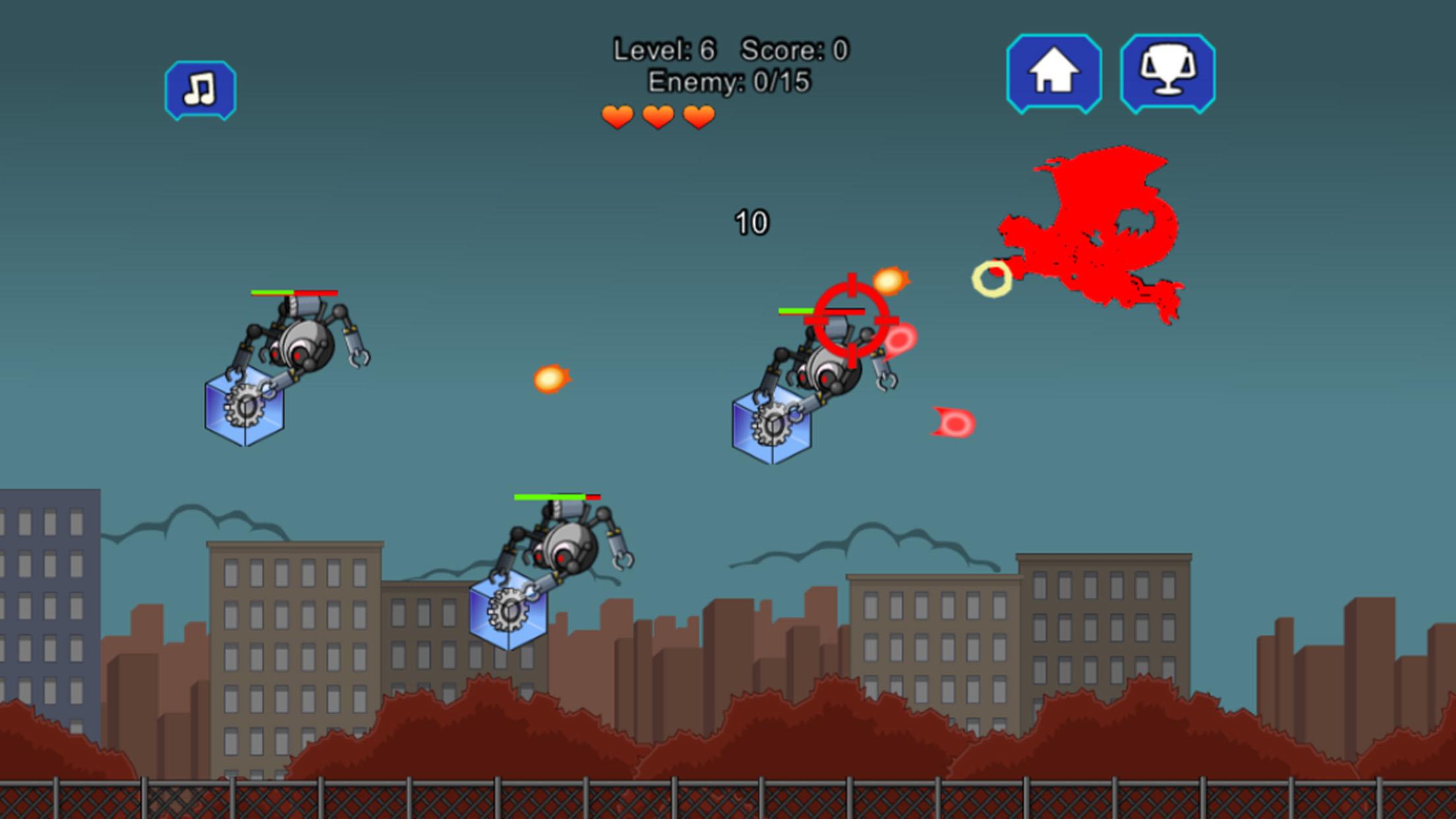 اسکرین شات 1 بازی Robot Terminator Fire Dragon