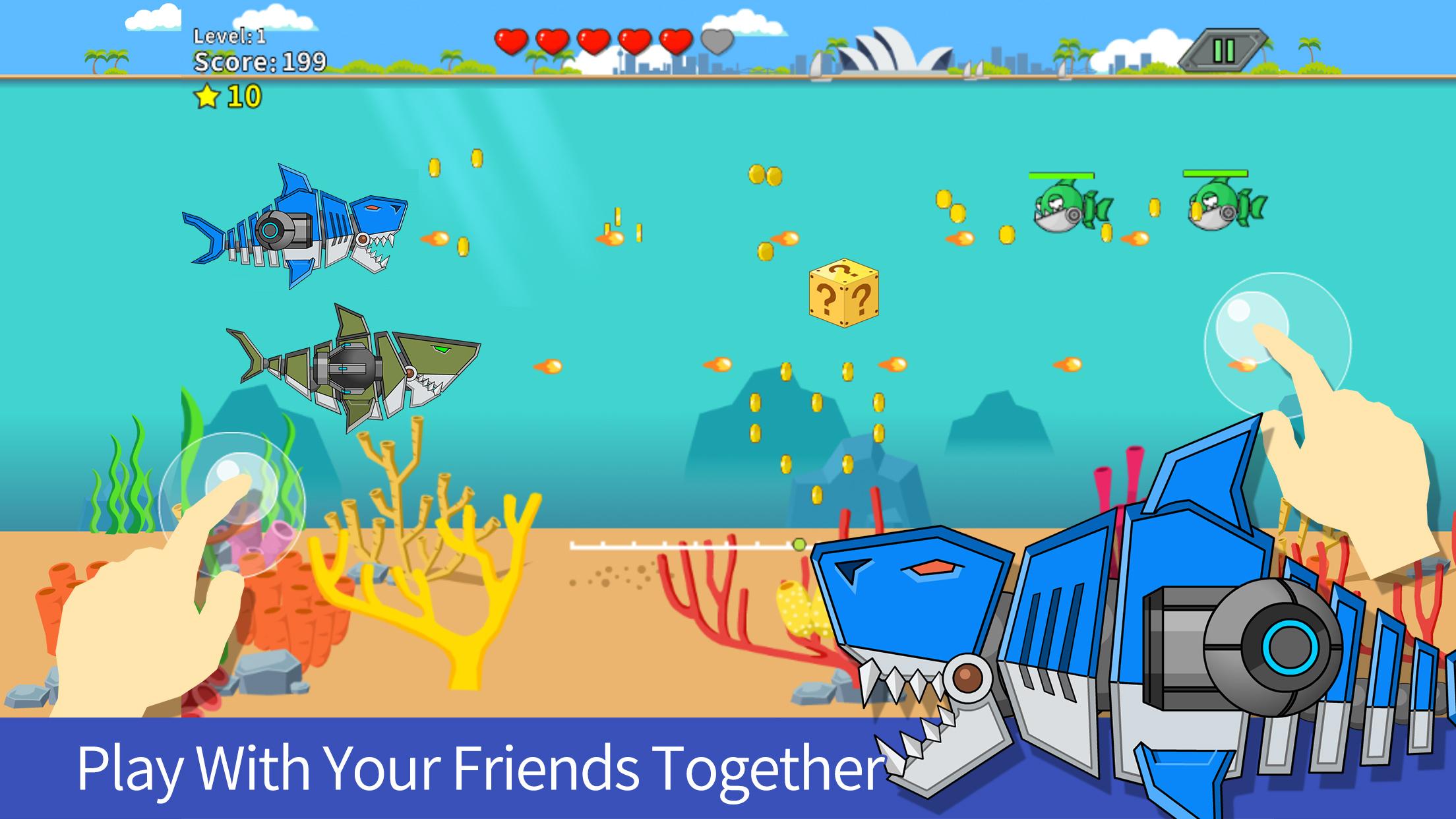 اسکرین شات 2 بازی Robot Gun Shark Double Attack