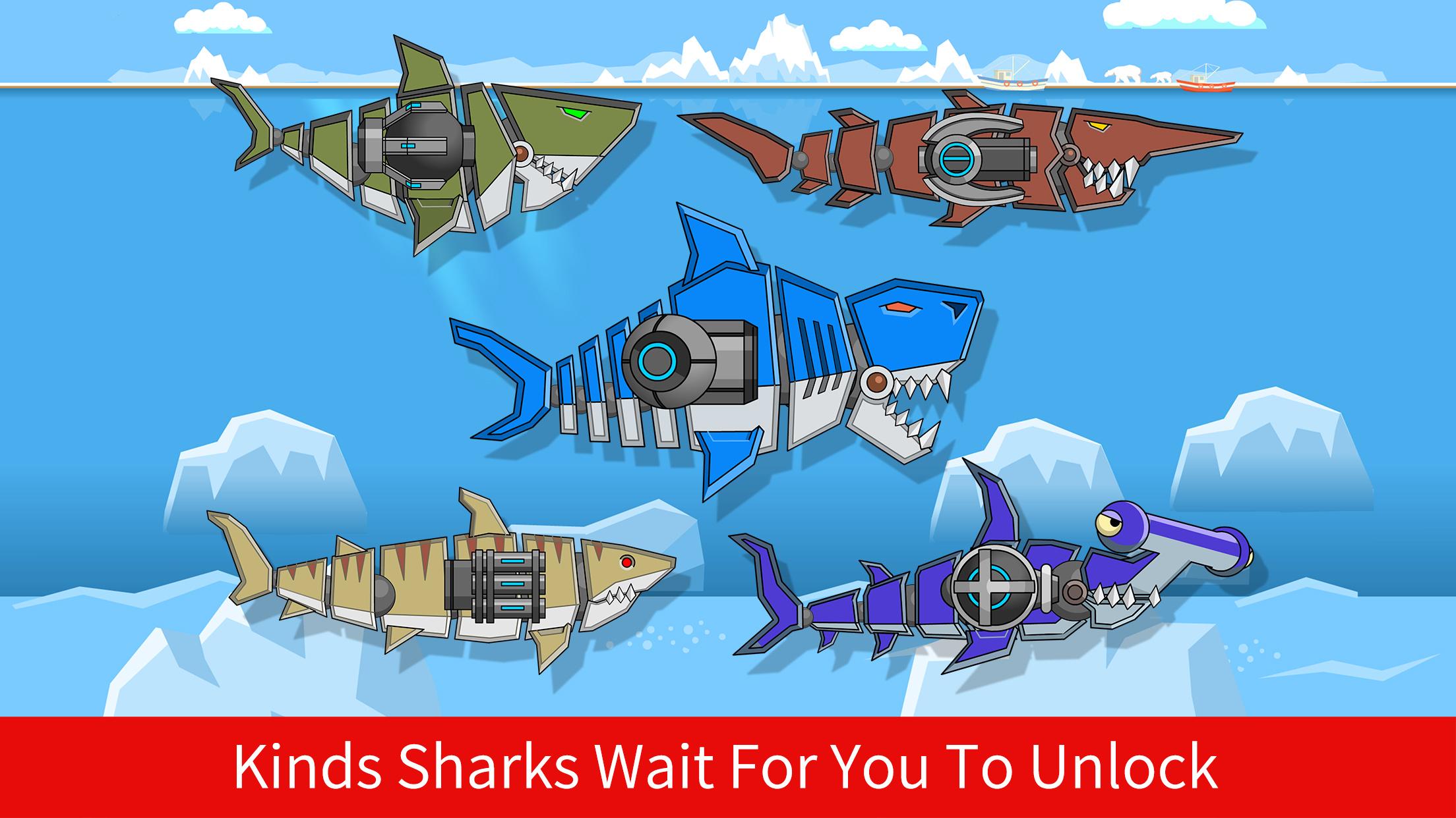 اسکرین شات 1 بازی Robot Gun Shark Double Attack