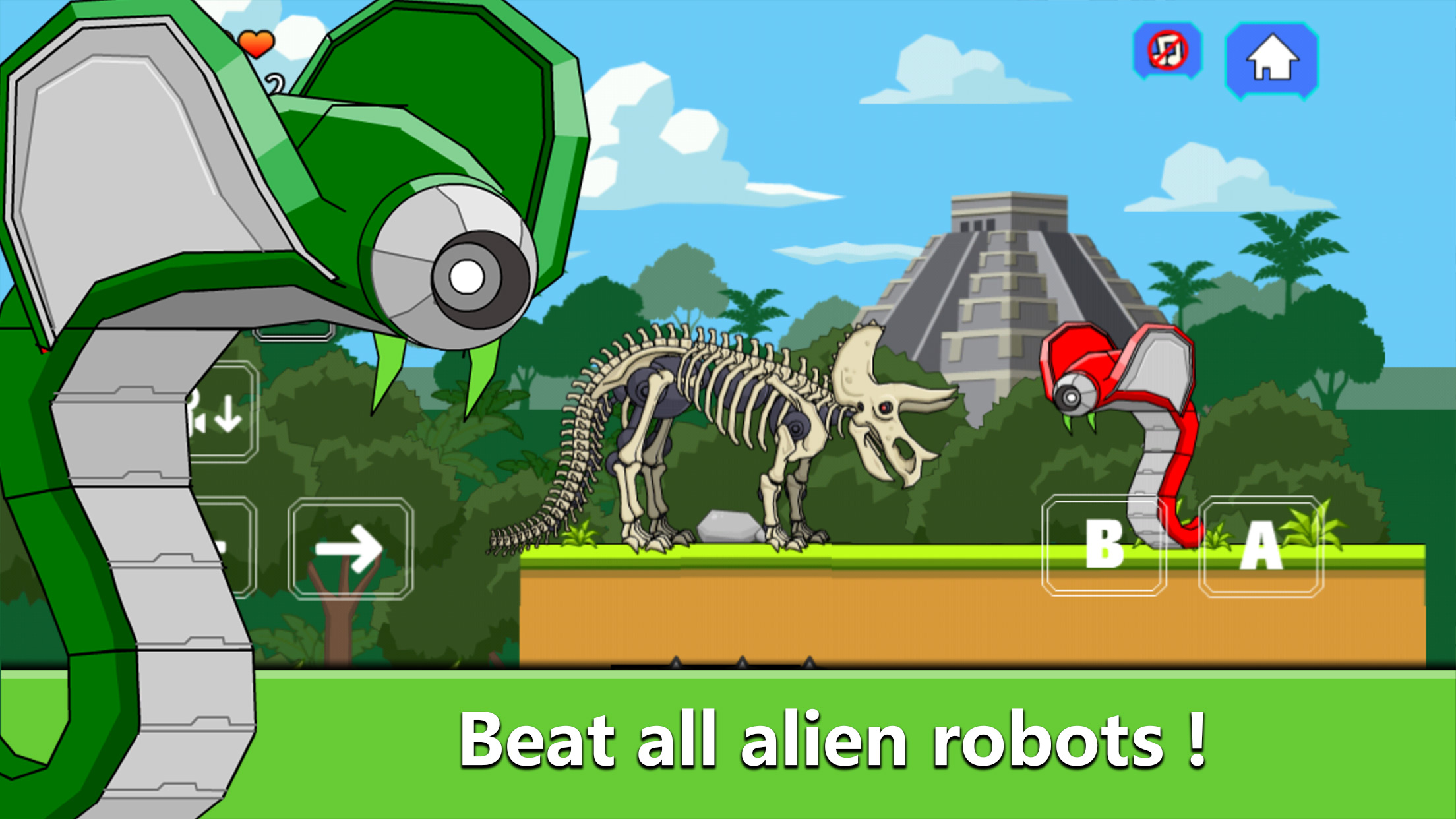 اسکرین شات 3 بازی Triceratops Dino Fossil Robot