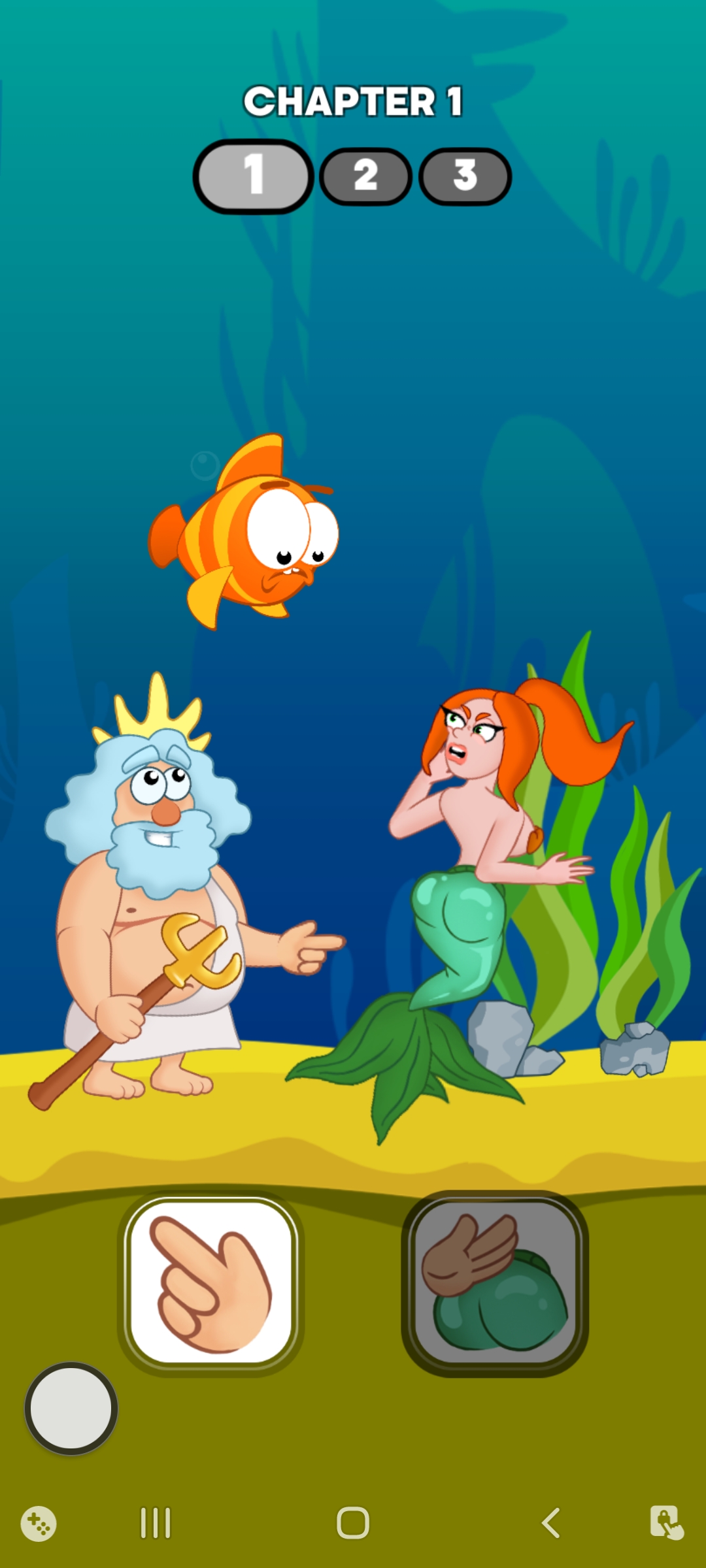 اسکرین شات 1 بازی Neptune vs Mermaid: Fish Prank