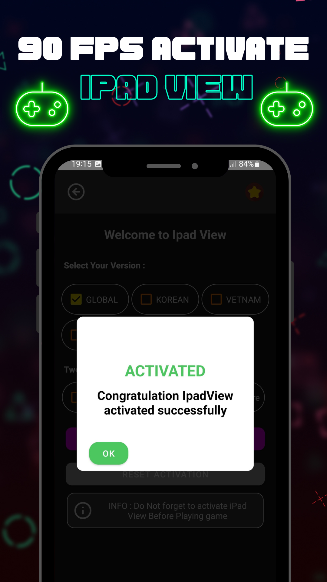 اسکرین شات 3 برنامه 90 fps with iPad View BGMI