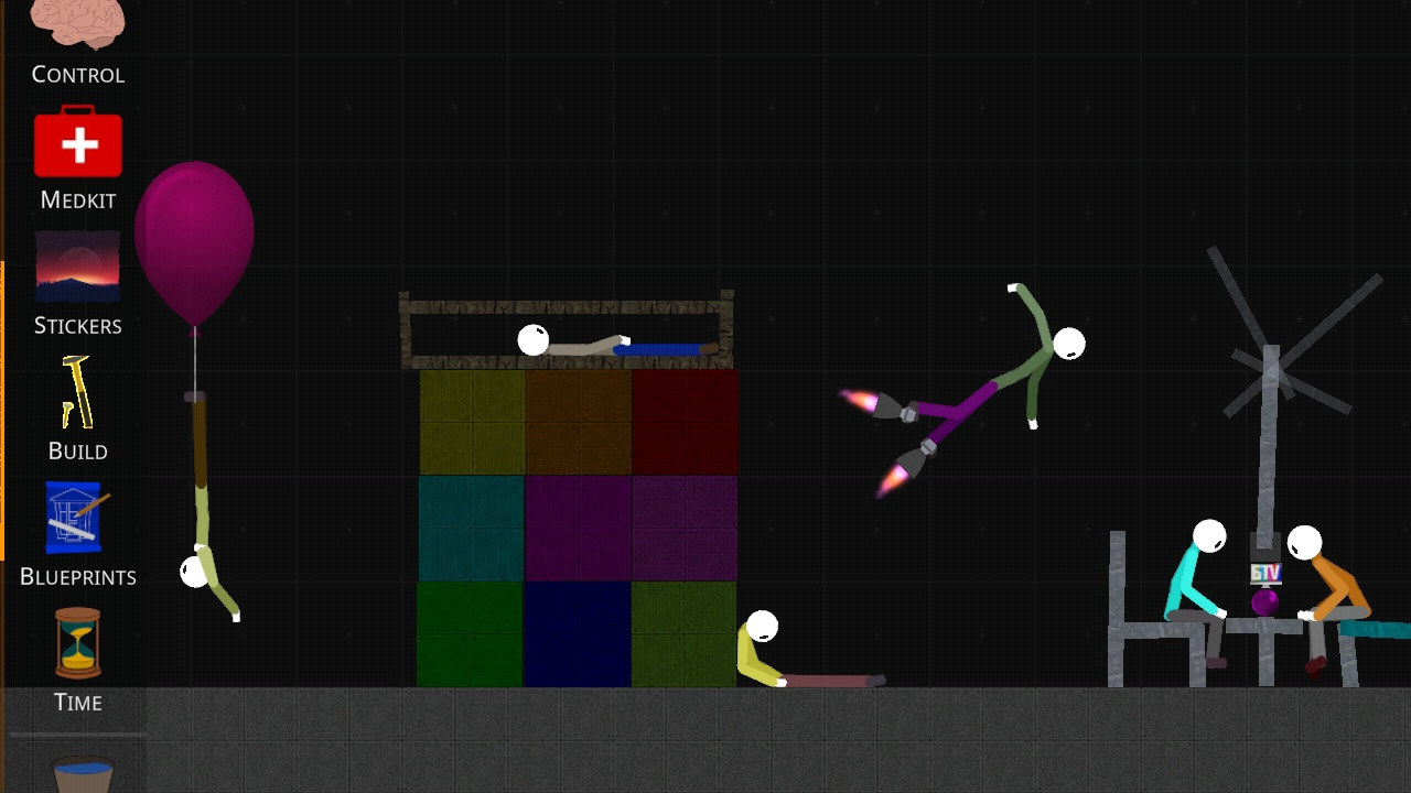 اسکرین شات 2 بازی Stickman Ragdoll Playground