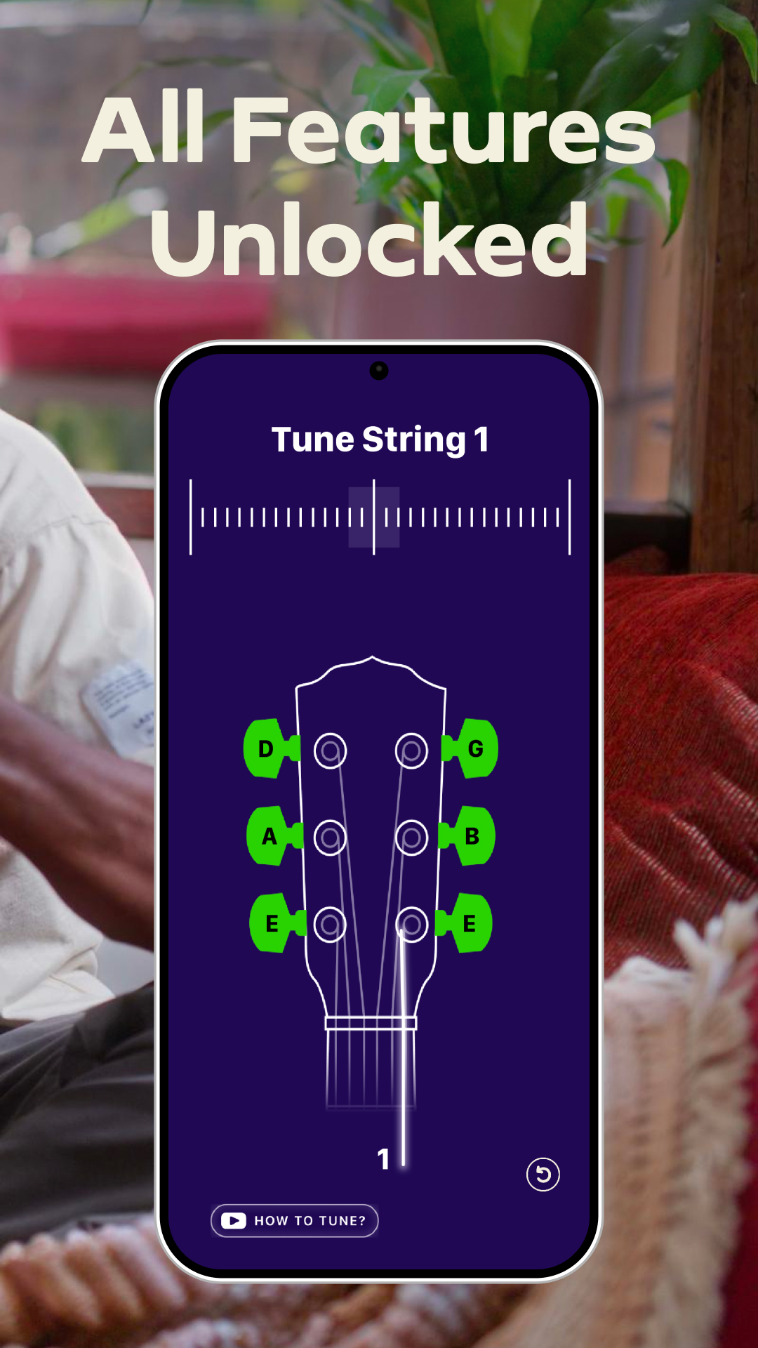 اسکرین شات 3 برنامه Guitar Tuner - Simply Tune