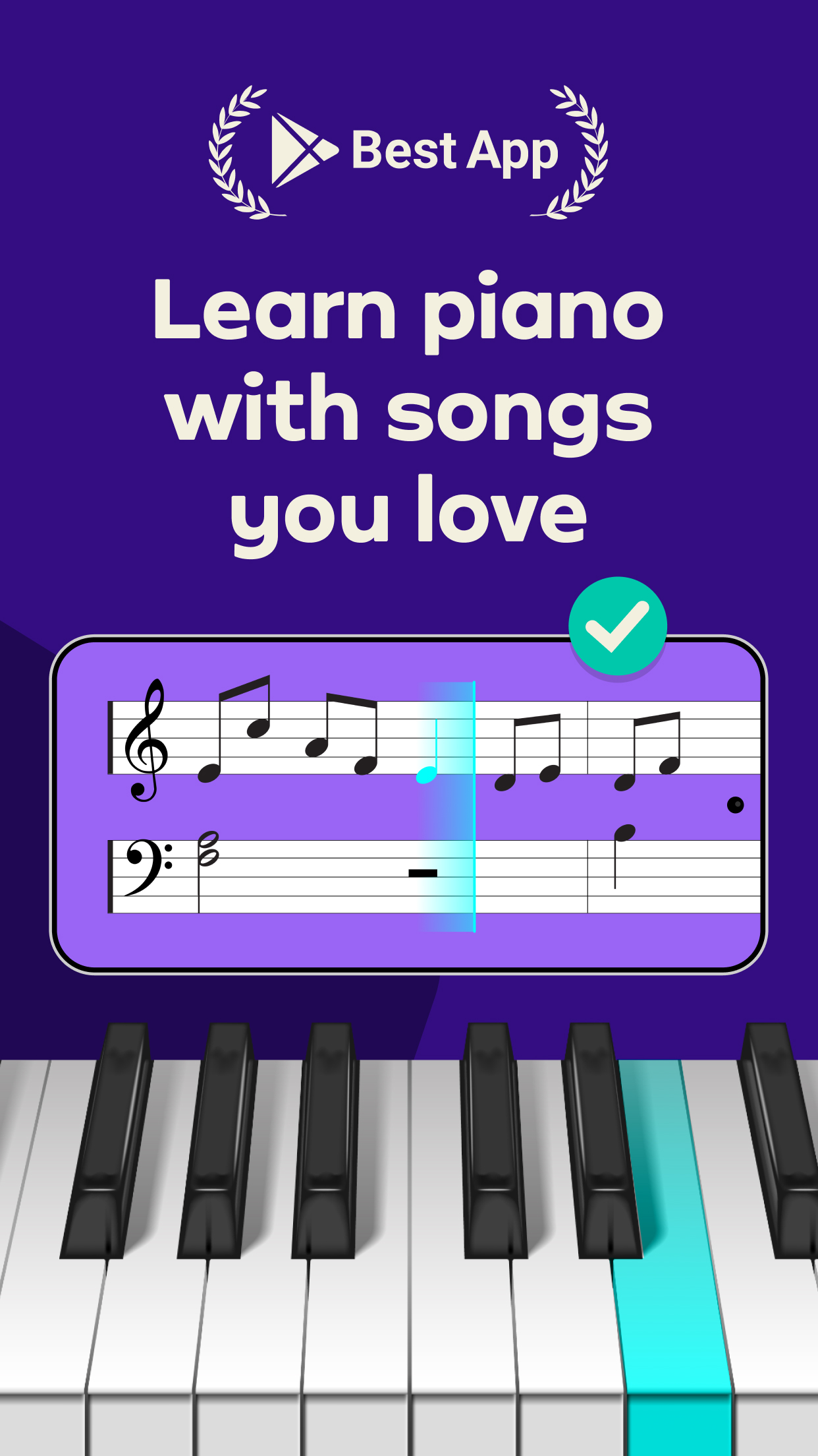 اسکرین شات 1 برنامه Simply Piano: Learn Piano Fast