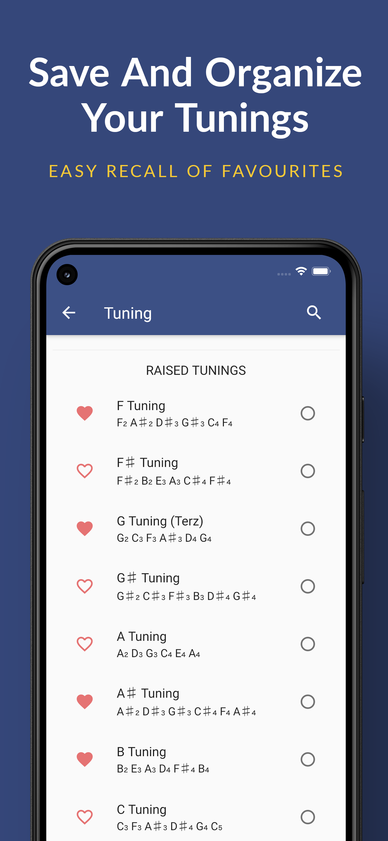 اسکرین شات 3 برنامه Pro Guitar Tuner