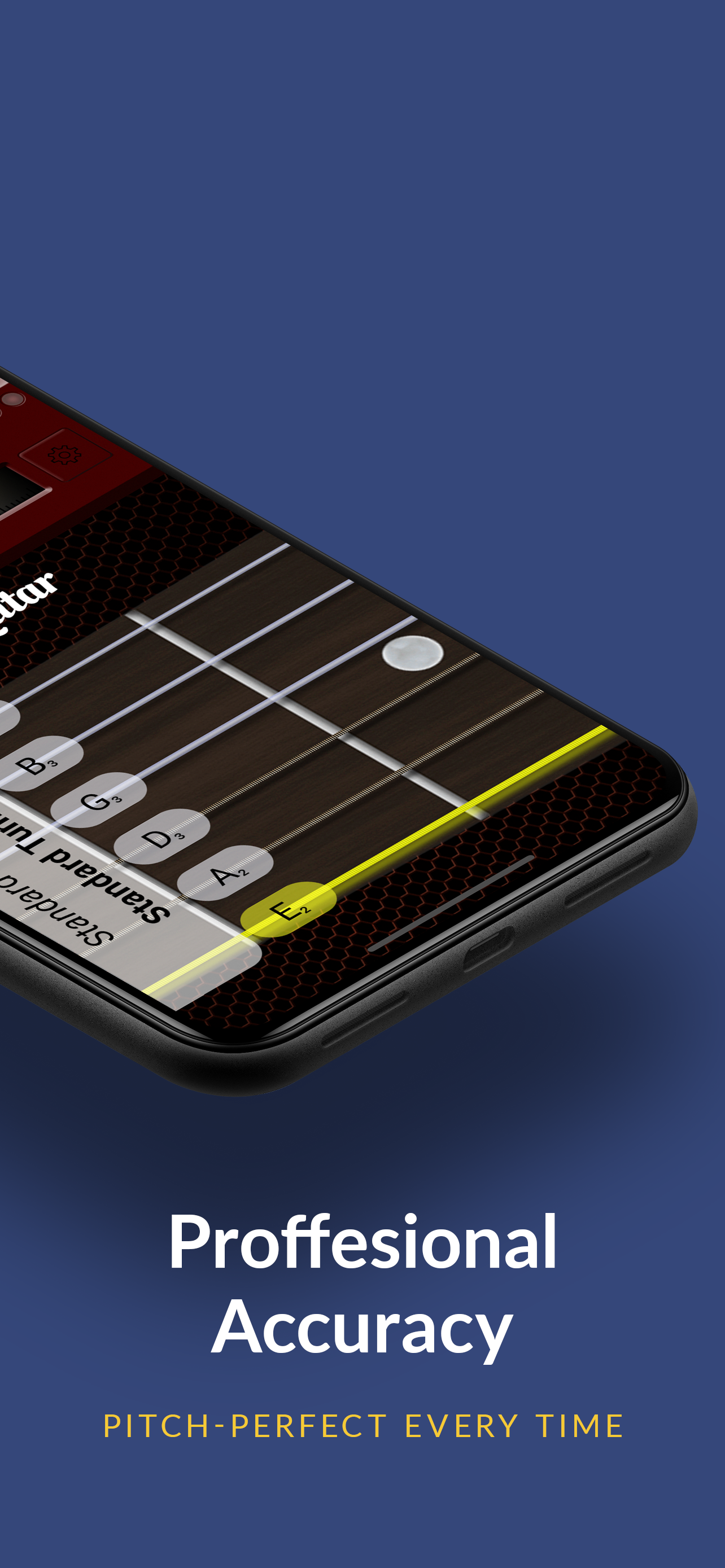 اسکرین شات 2 برنامه Pro Guitar Tuner