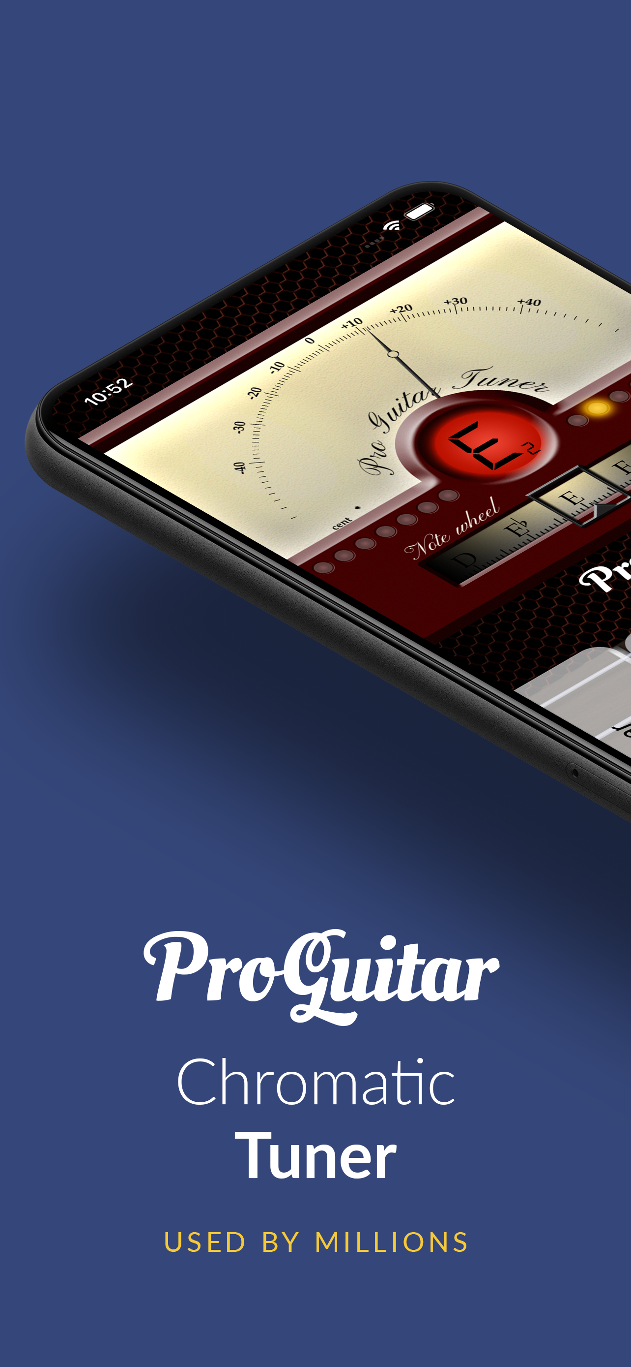 اسکرین شات 1 برنامه Pro Guitar Tuner