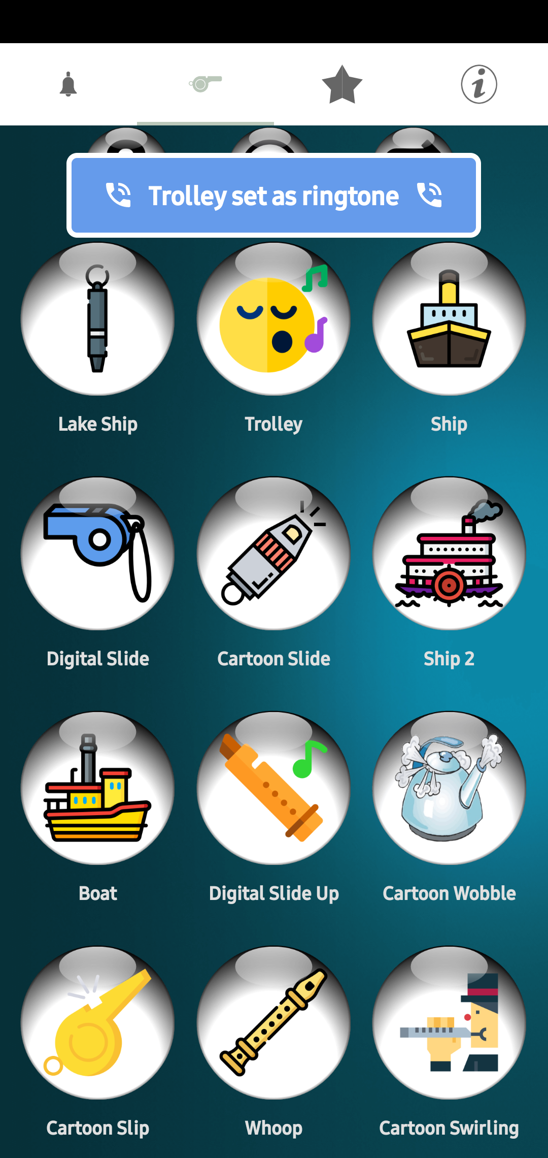 اسکرین شات 6 برنامه Bells & Whistles Ringtones