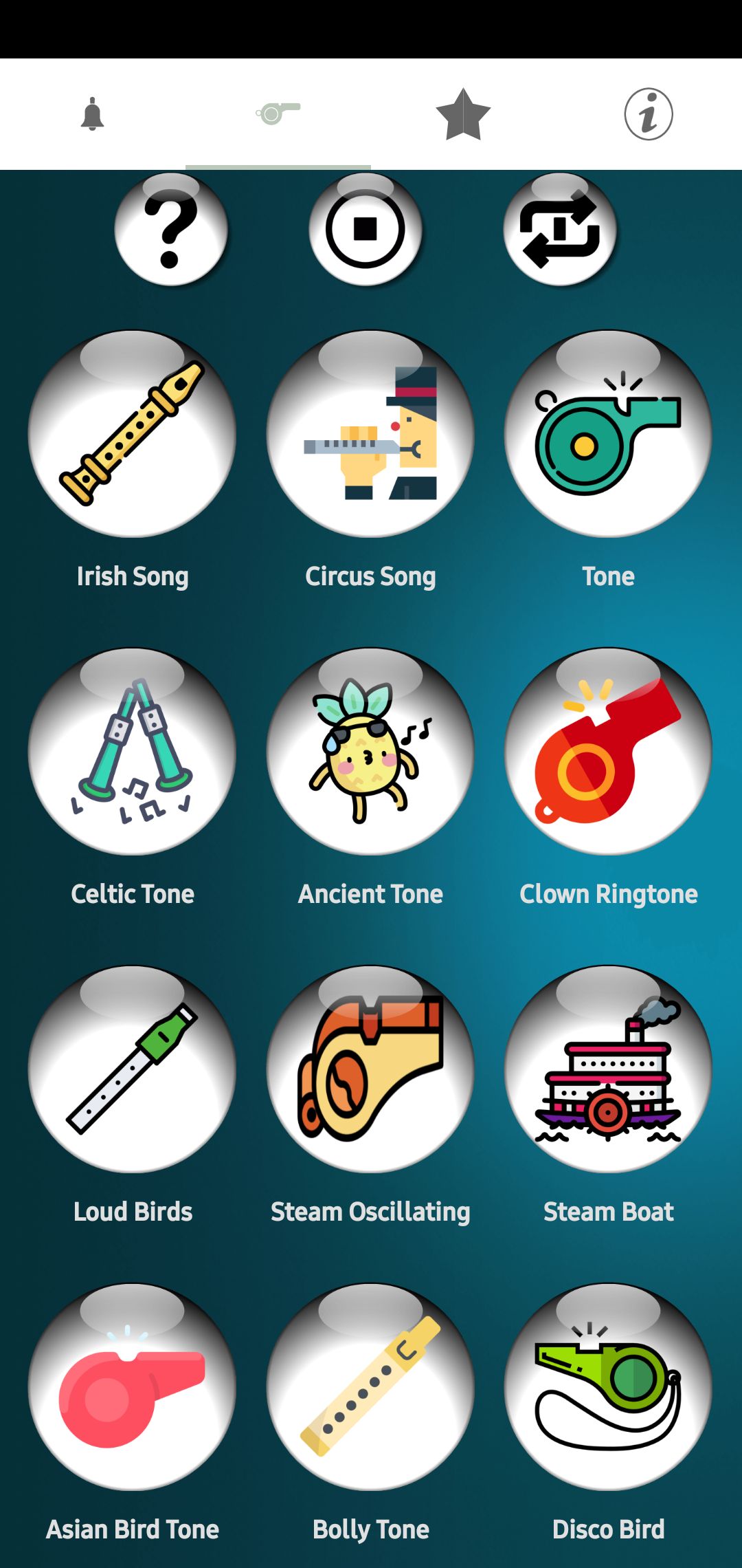 اسکرین شات 2 برنامه Bells & Whistles Ringtones