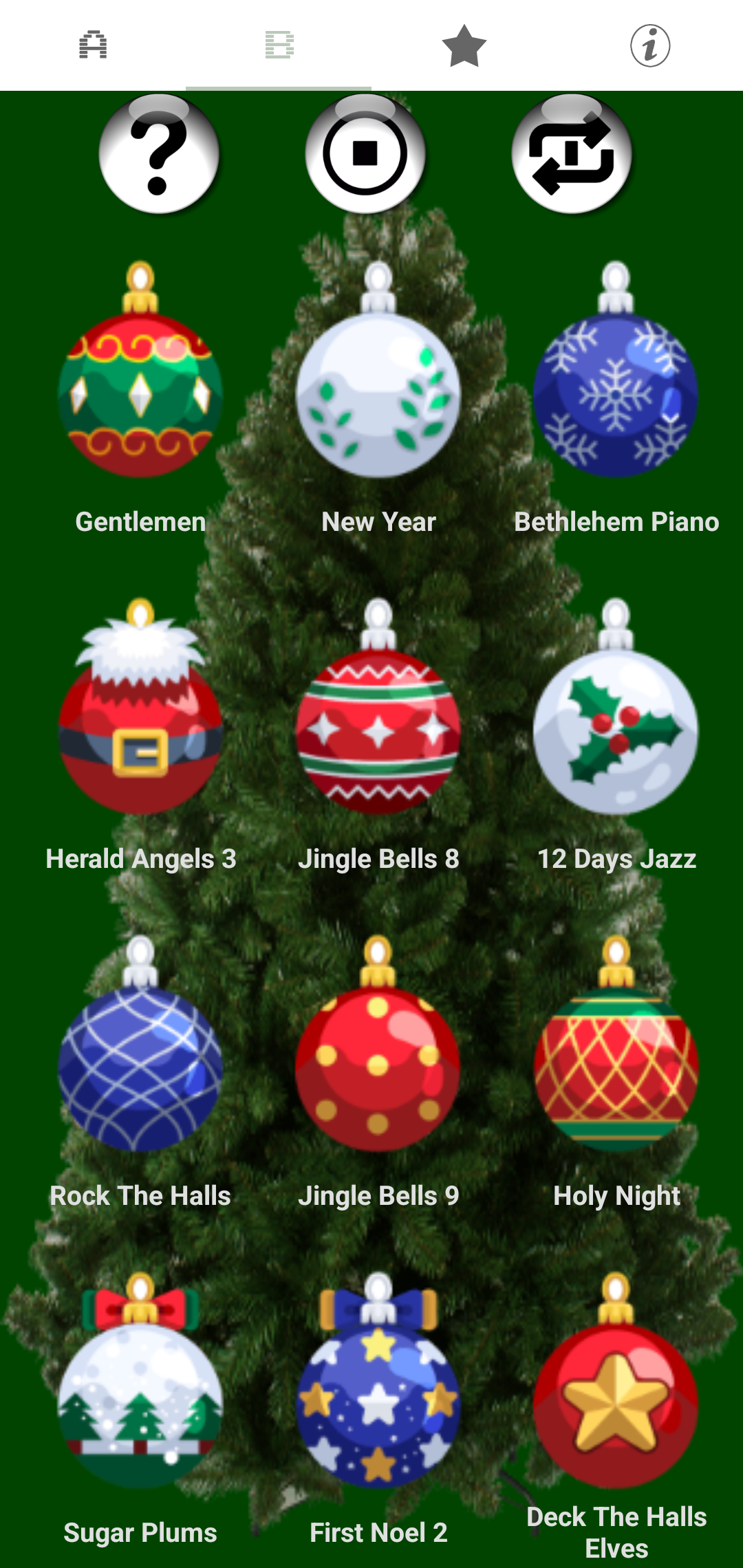 اسکرین شات 2 برنامه Christmas Ringtones