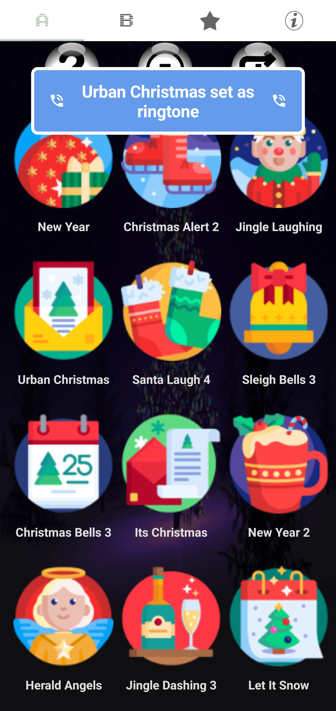 اسکرین شات 6 برنامه Christmas Notifications