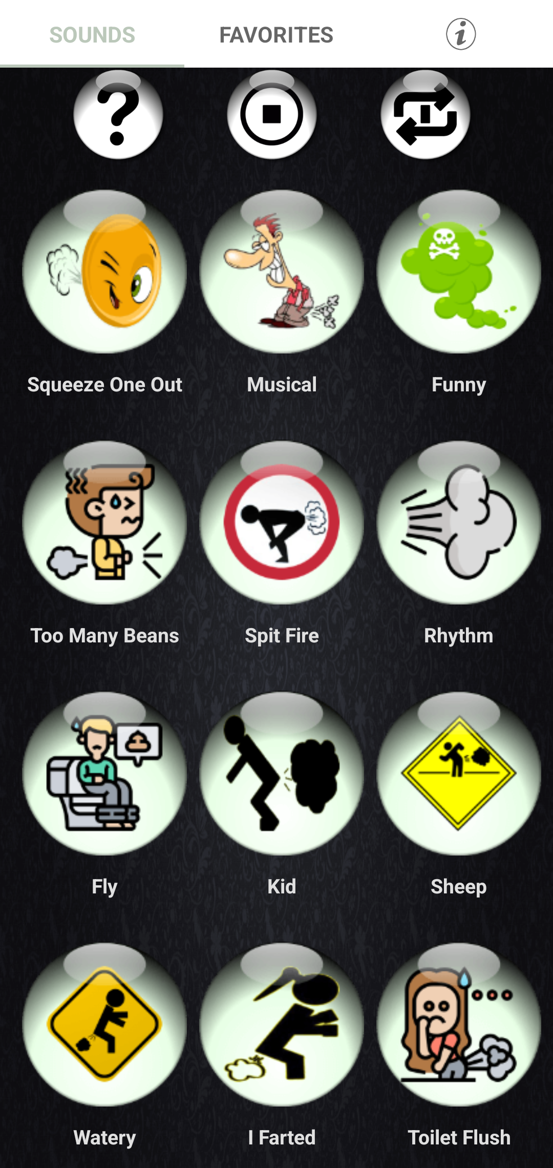 اسکرین شات 2 برنامه Fart Sounds and Ringtones