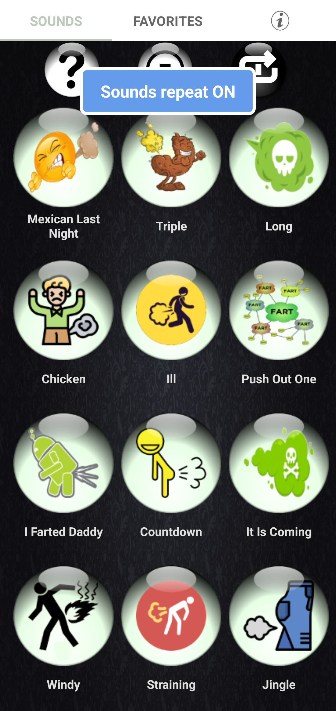 اسکرین شات 3 برنامه Fart Sounds and Ringtones