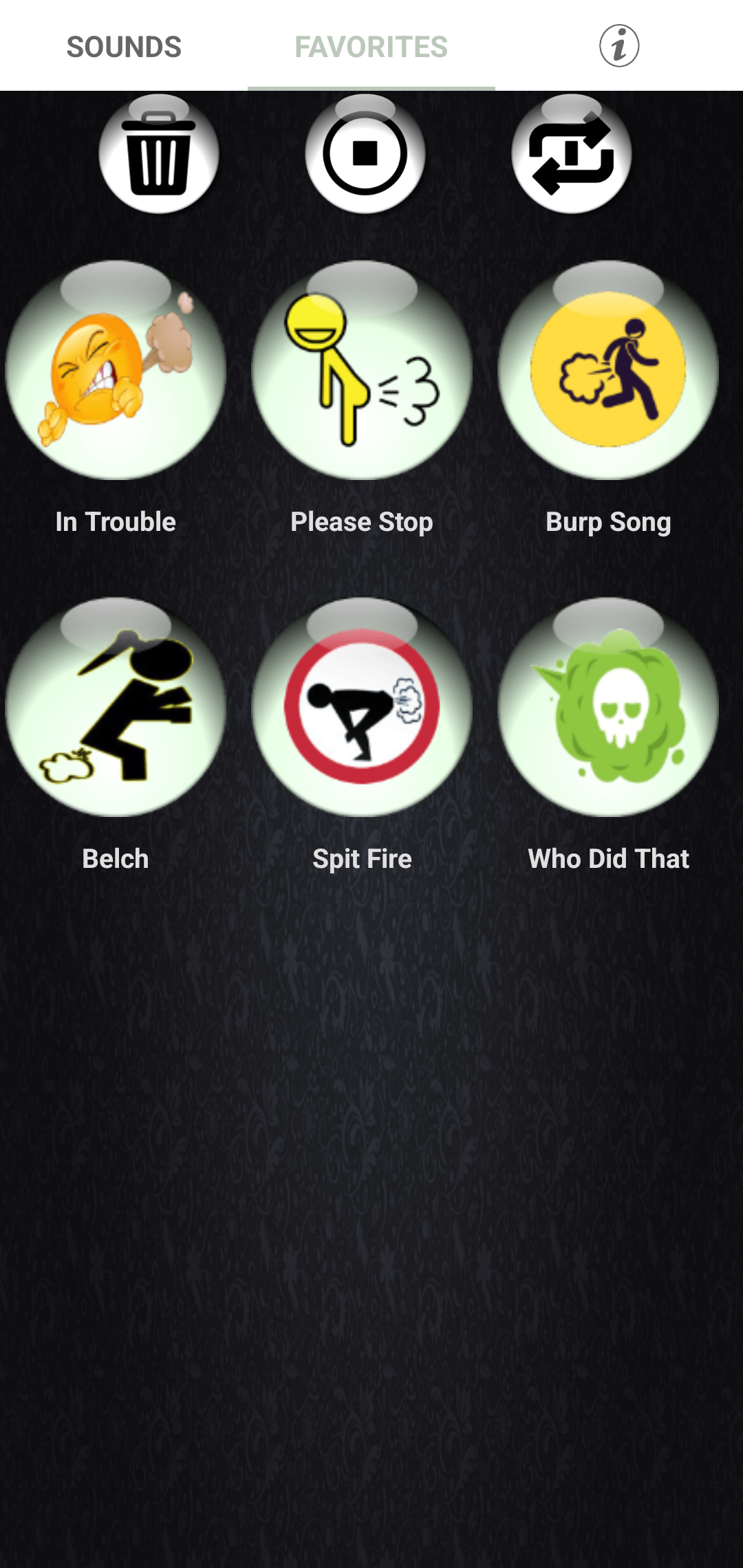 اسکرین شات 7 برنامه Fart Sounds and Ringtones