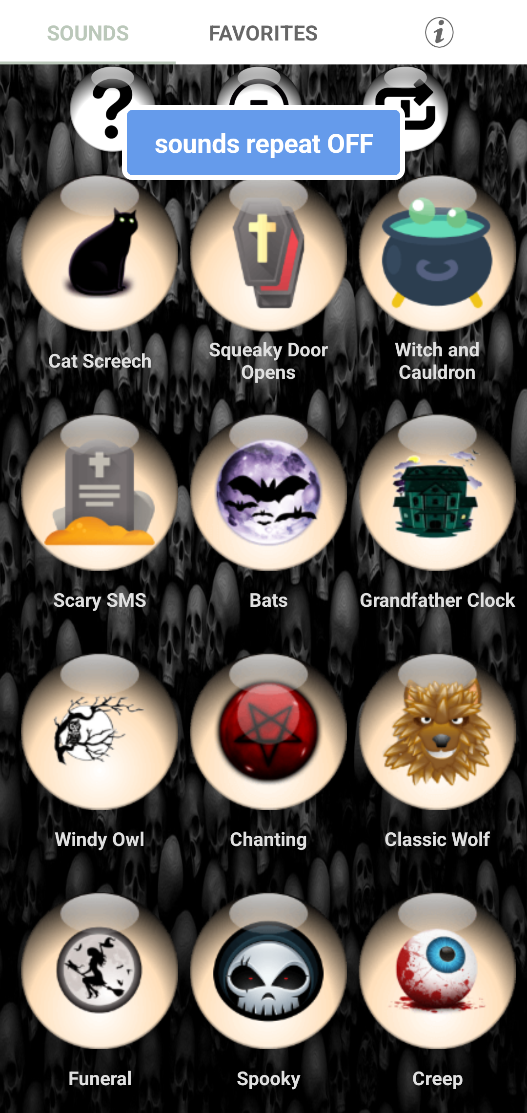 اسکرین شات 4 برنامه Scary Halloween Ringtones