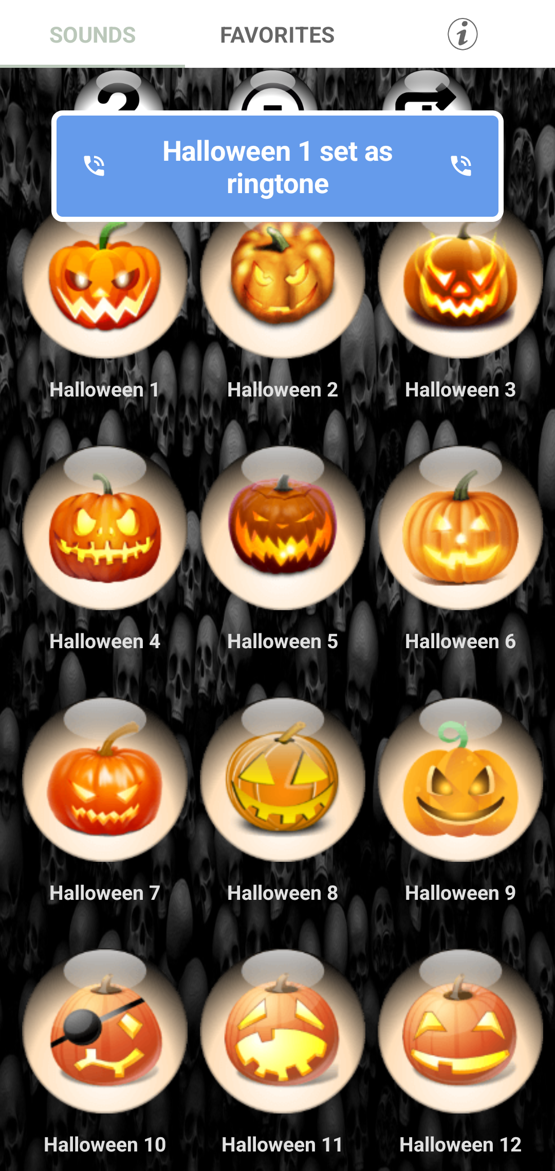 اسکرین شات 6 برنامه Scary Halloween Ringtones