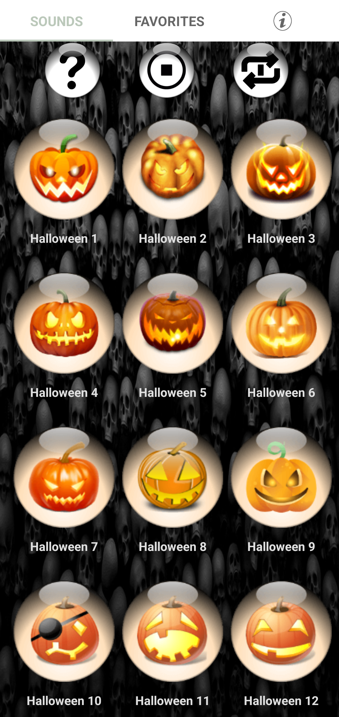 اسکرین شات 1 برنامه Scary Halloween Ringtones