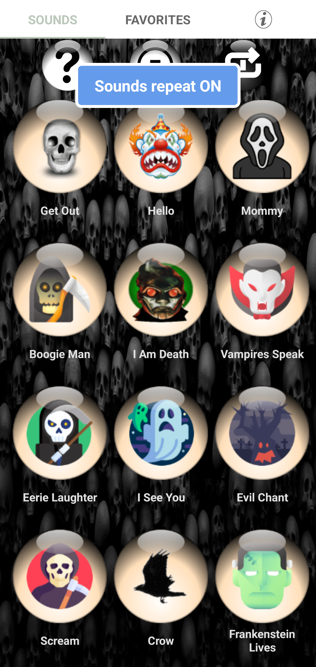 اسکرین شات 3 برنامه Scary Halloween Ringtones