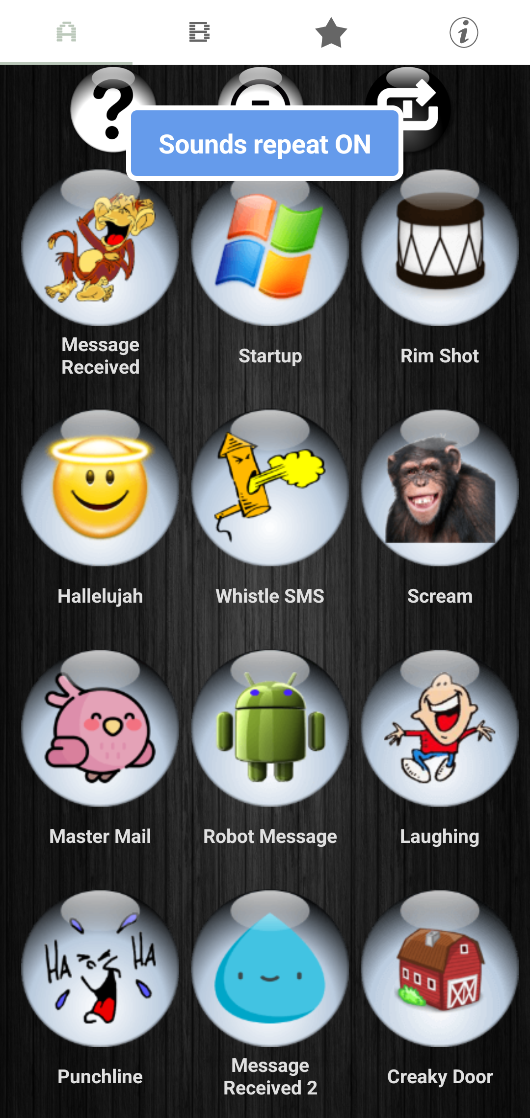 اسکرین شات 3 برنامه Funny SMS Ringtones