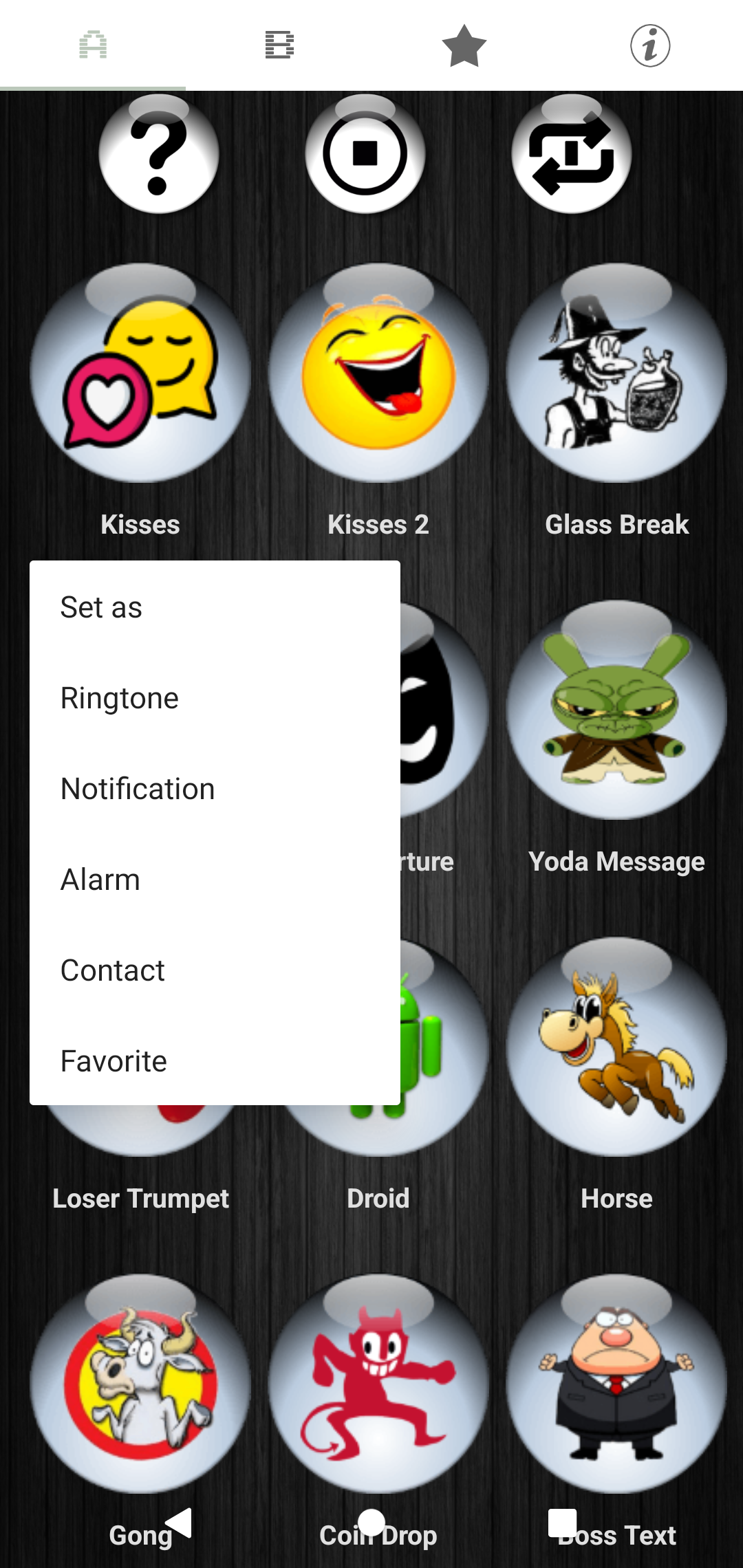 اسکرین شات 5 برنامه Funny SMS Ringtones