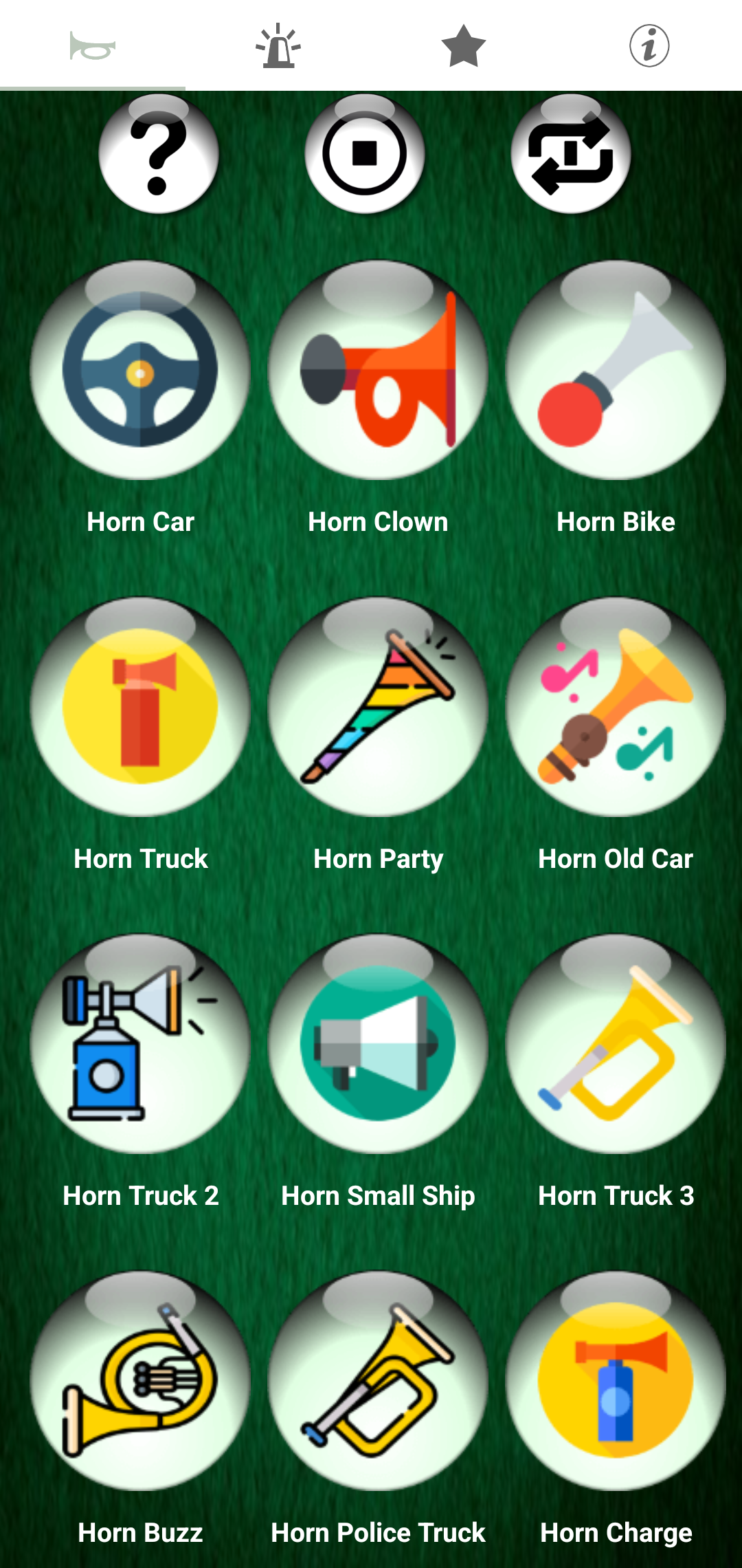 اسکرین شات 1 برنامه Horns and Sirens Ringtones