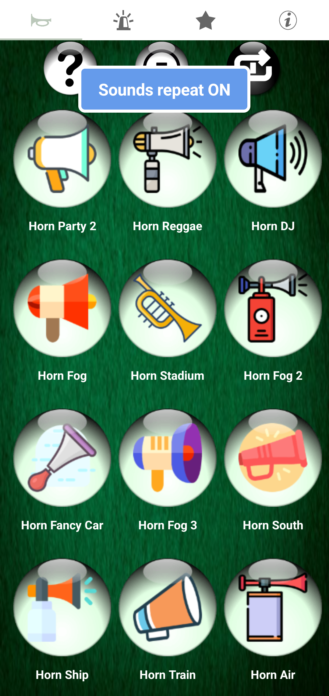 اسکرین شات 3 برنامه Horns and Sirens Ringtones