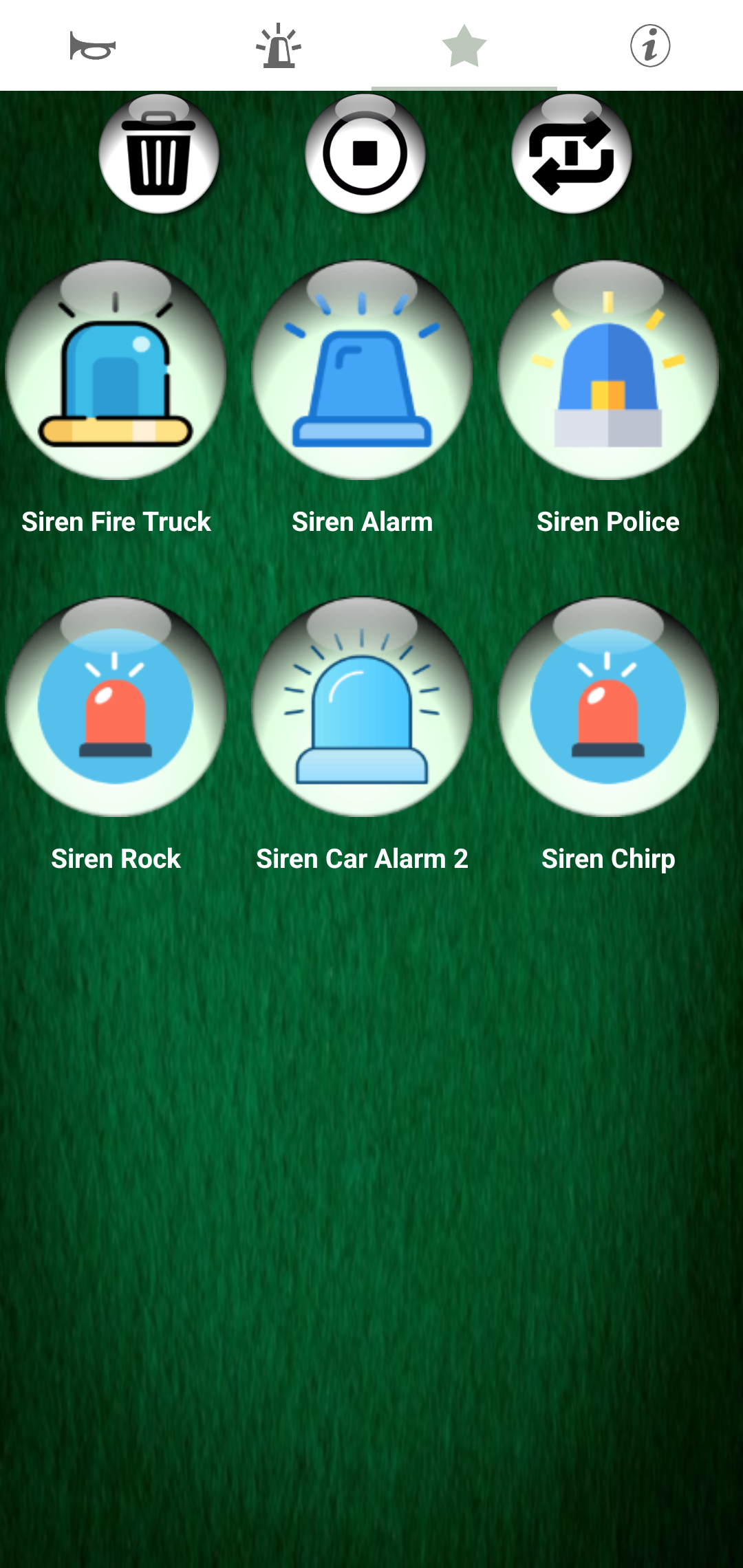 اسکرین شات 8 برنامه Horns and Sirens Ringtones