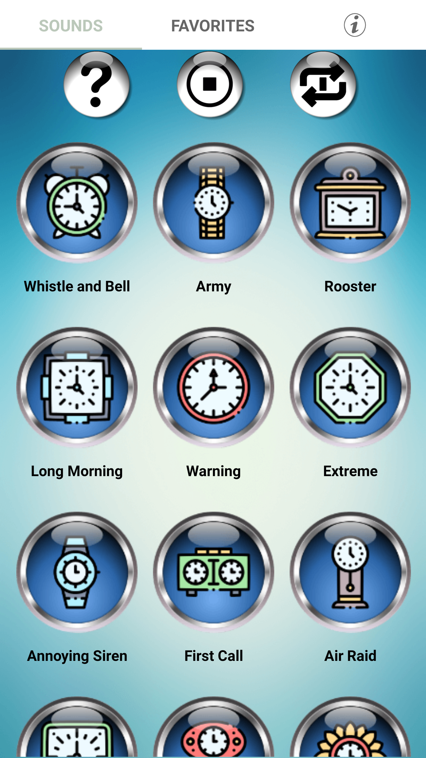 اسکرین شات 1 برنامه LOUD Alarm Ringtones