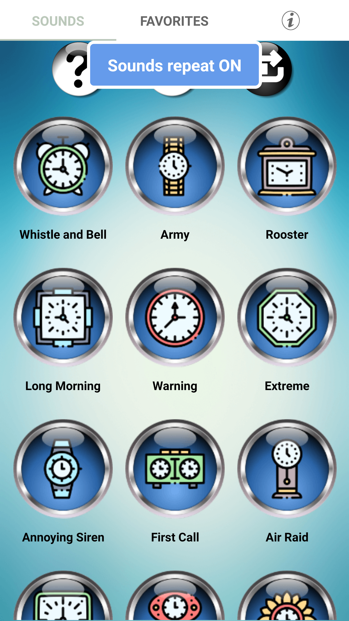 اسکرین شات 3 برنامه LOUD Alarm Ringtones