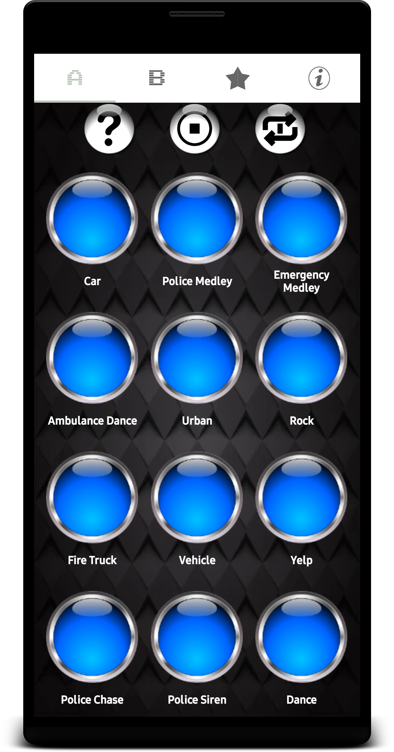 اسکرین شات 1 برنامه LOUD Siren Ringtones