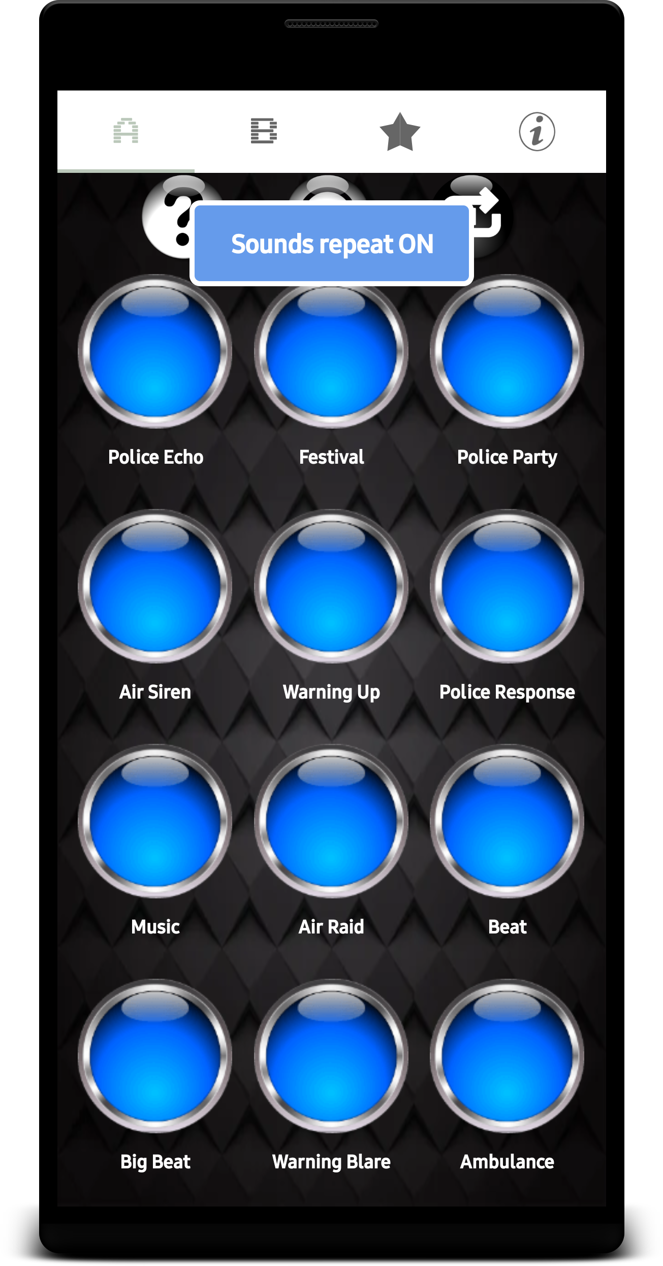 اسکرین شات 3 برنامه LOUD Siren Ringtones