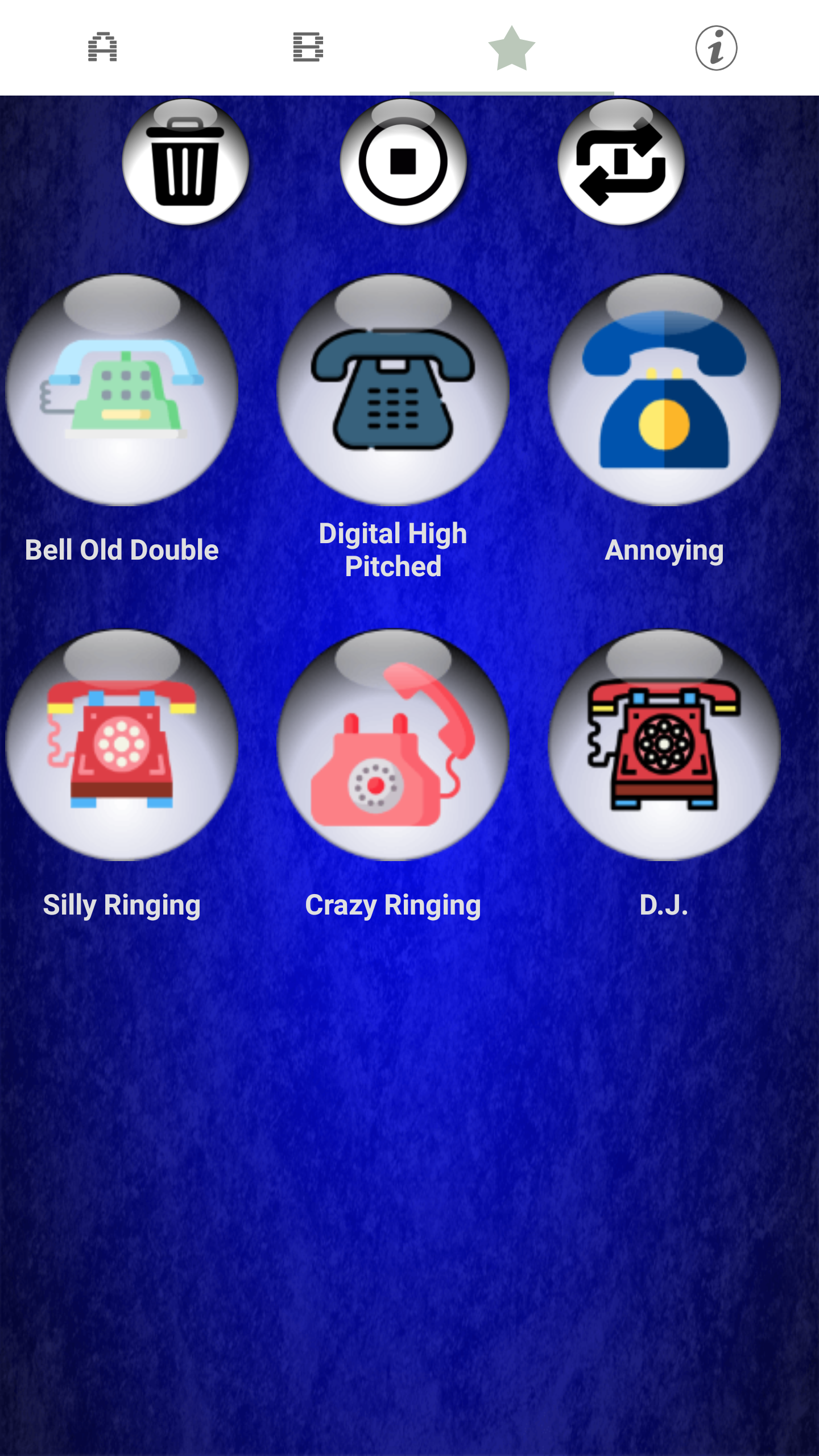 اسکرین شات 8 برنامه LOUD Telephone Ringtones