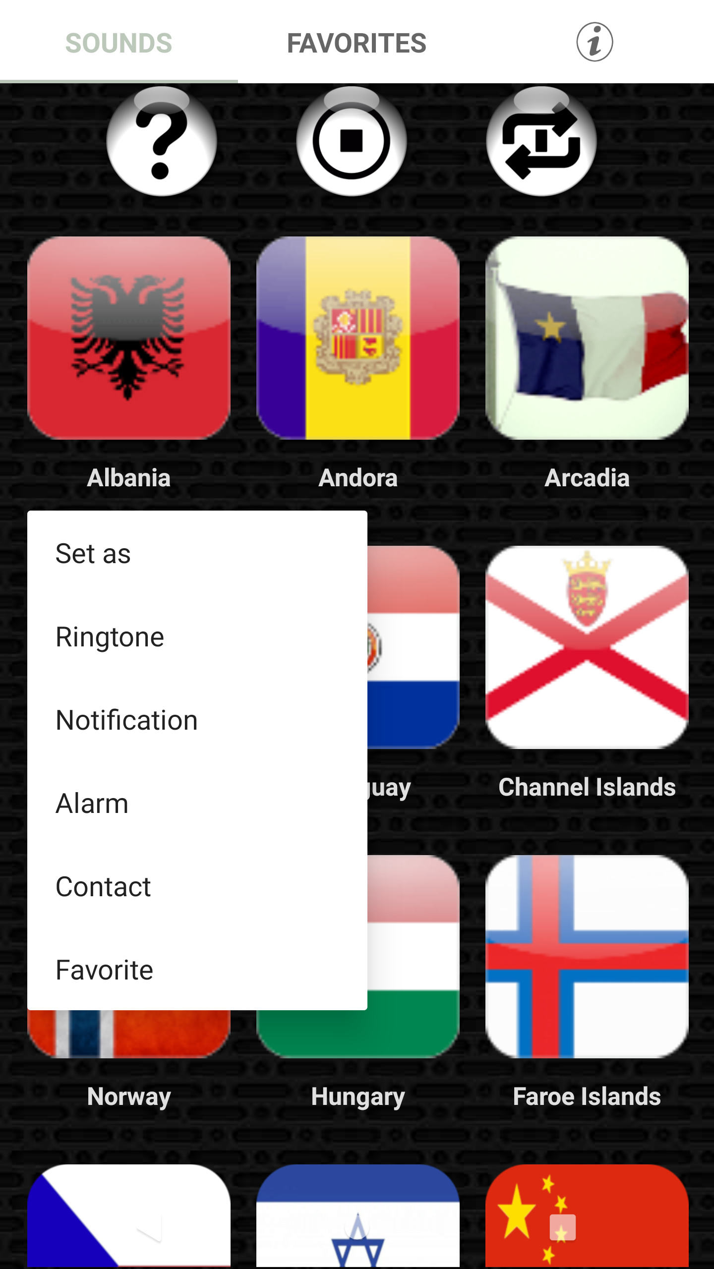 اسکرین شات 5 برنامه World Anthem Ringtones