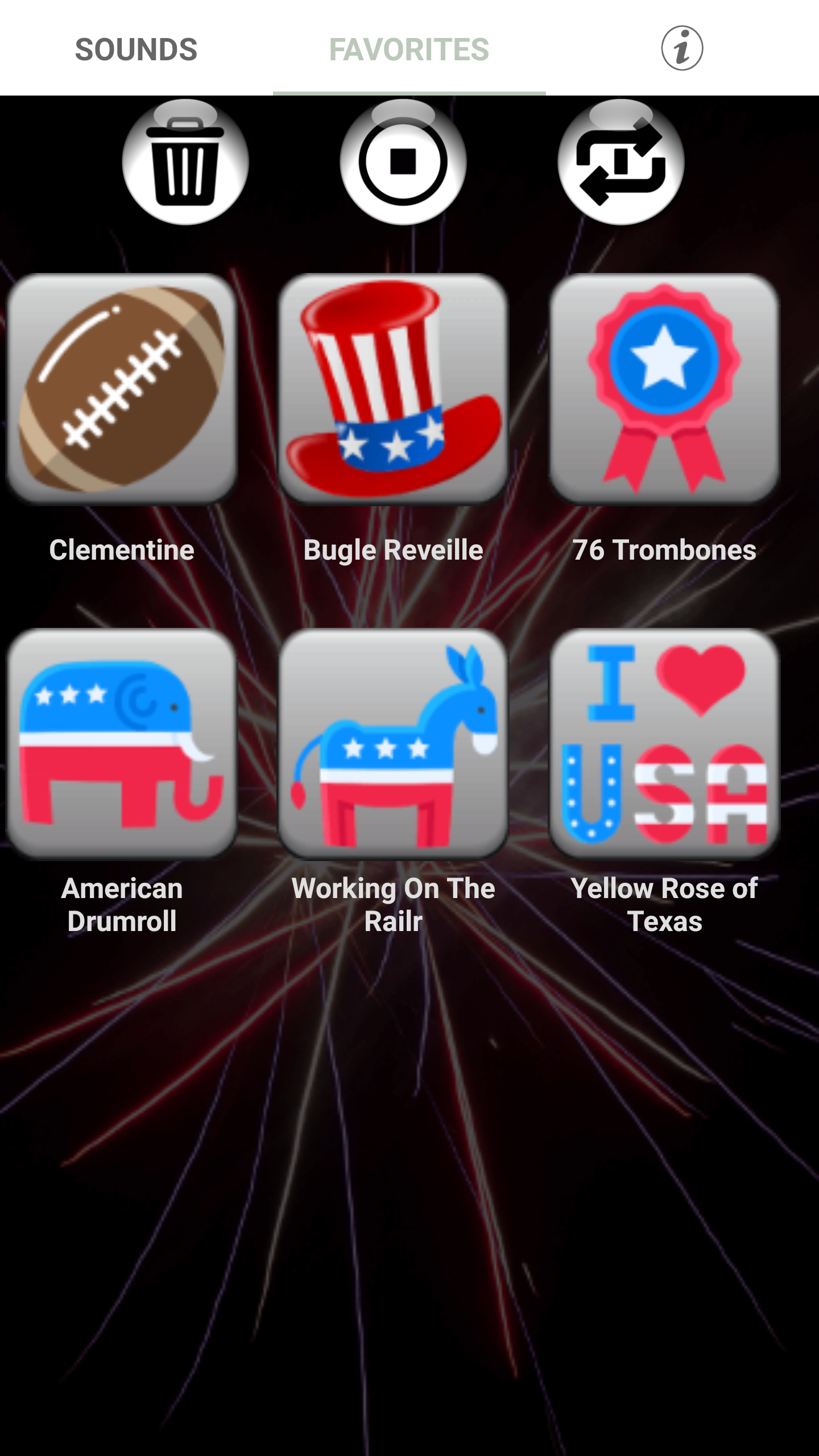 اسکرین شات 7 برنامه Patriotic American Ringtones