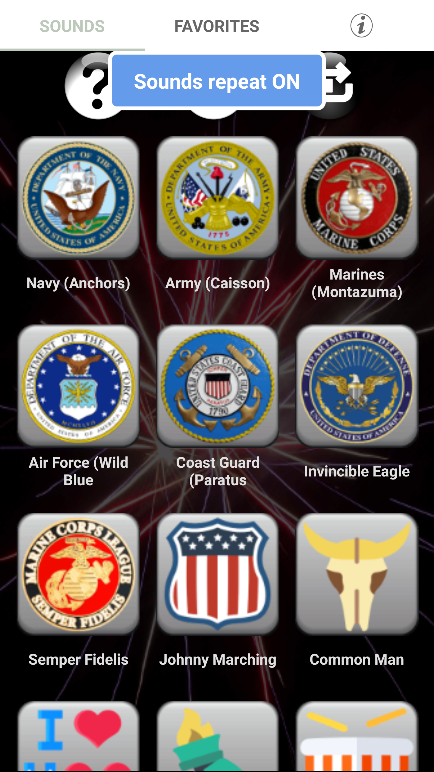 اسکرین شات 3 برنامه Patriotic American Ringtones