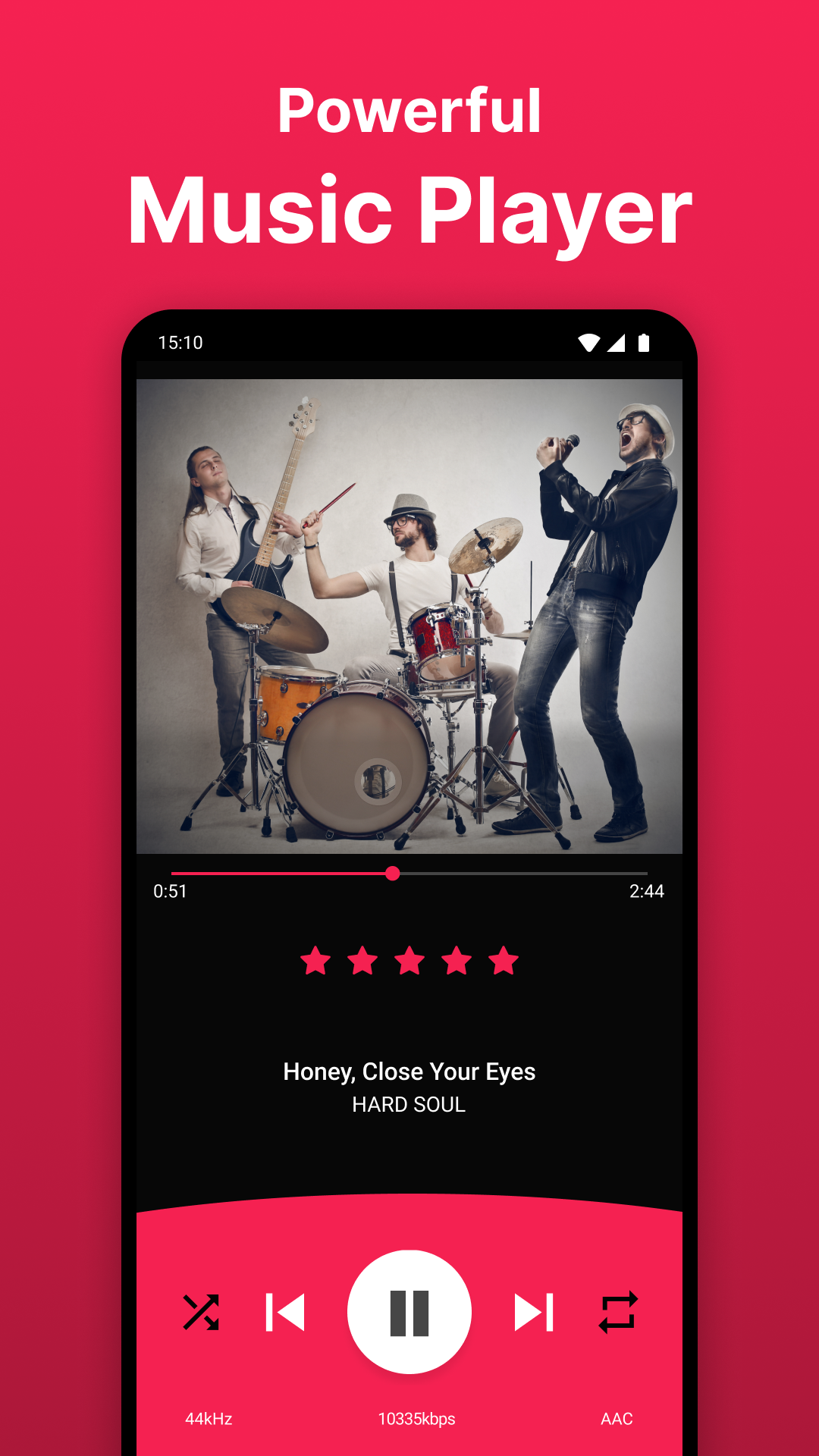 اسکرین شات 1 برنامه Rocket Music Player