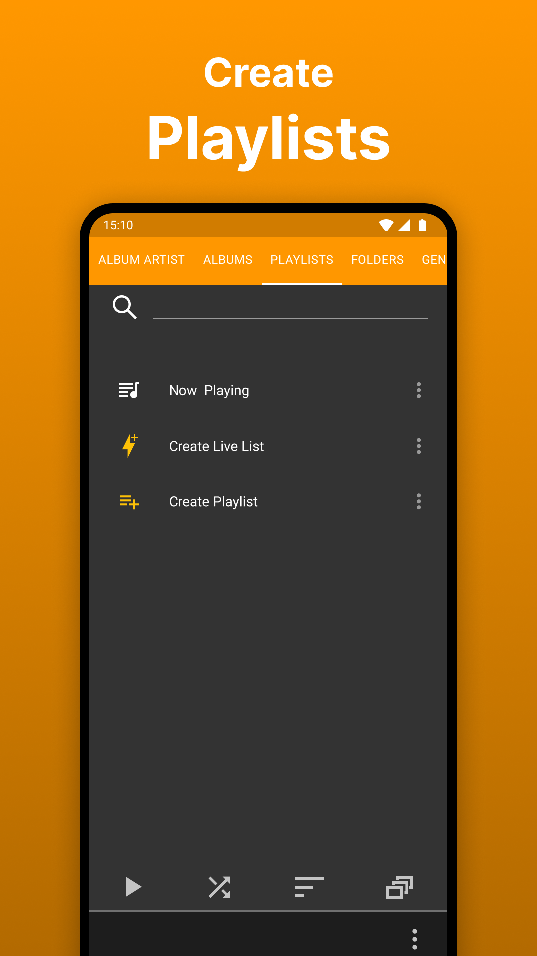 اسکرین شات 3 برنامه Rocket Music Player