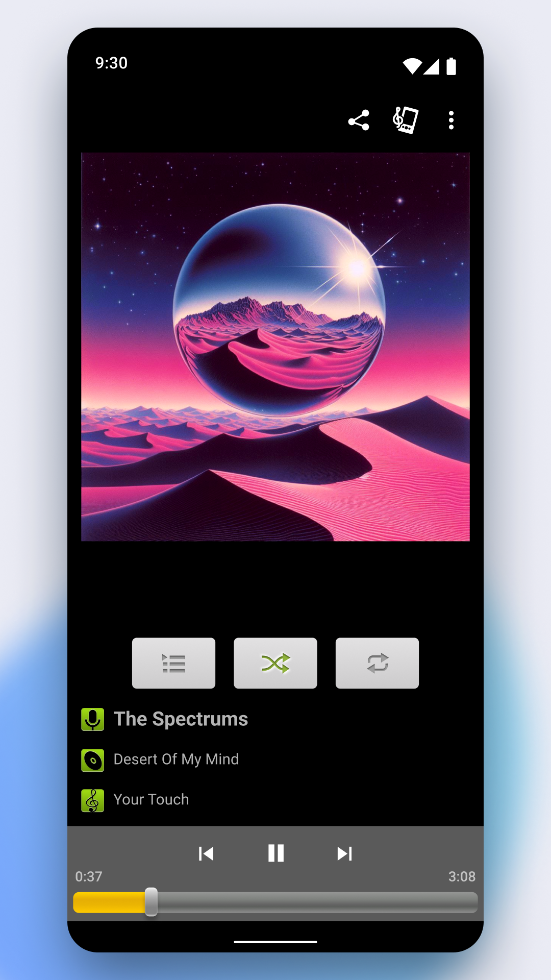 اسکرین شات 7 برنامه Music Player