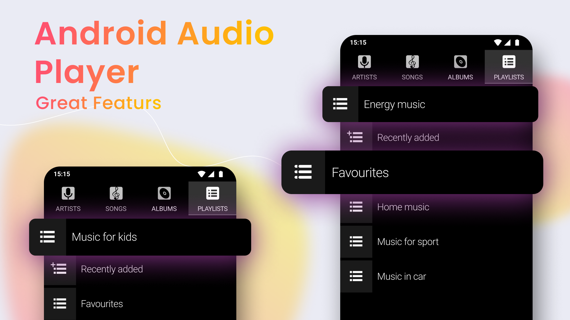 اسکرین شات 2 برنامه Music Player