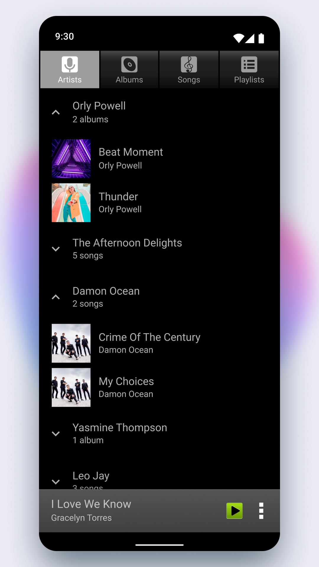 اسکرین شات 8 برنامه Music Player