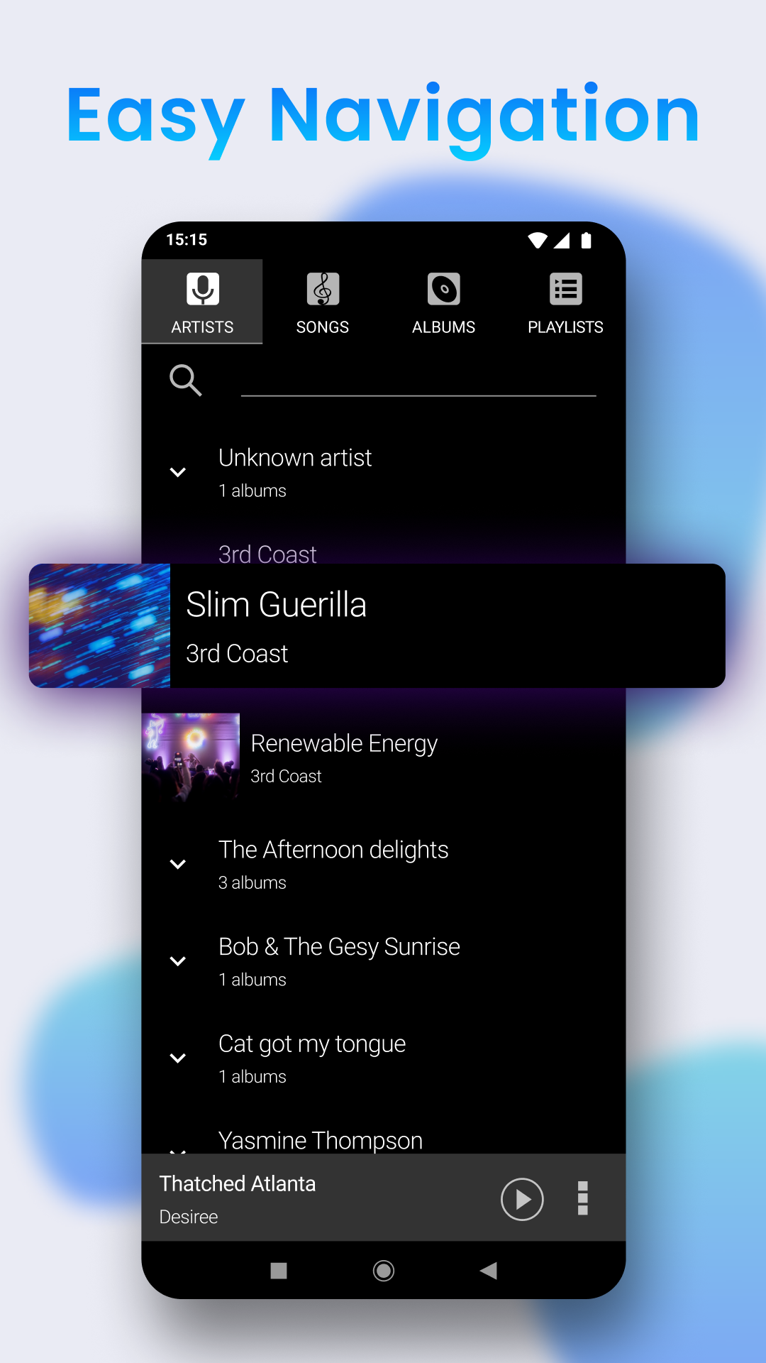 اسکرین شات 4 برنامه Music Player