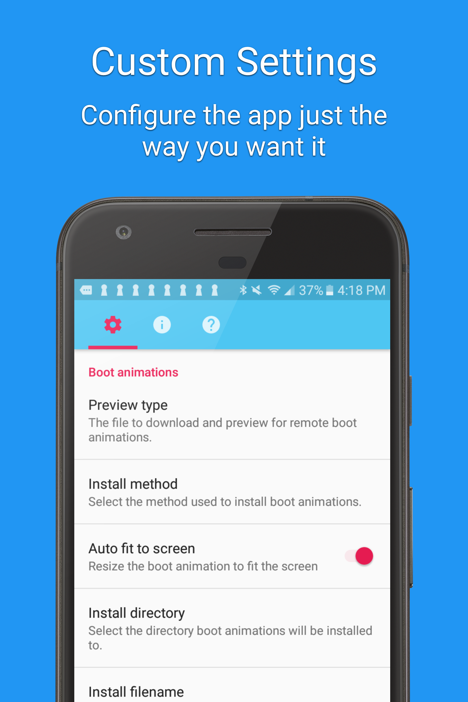 اسکرین شات 6 برنامه Boot Animations for Superuser
