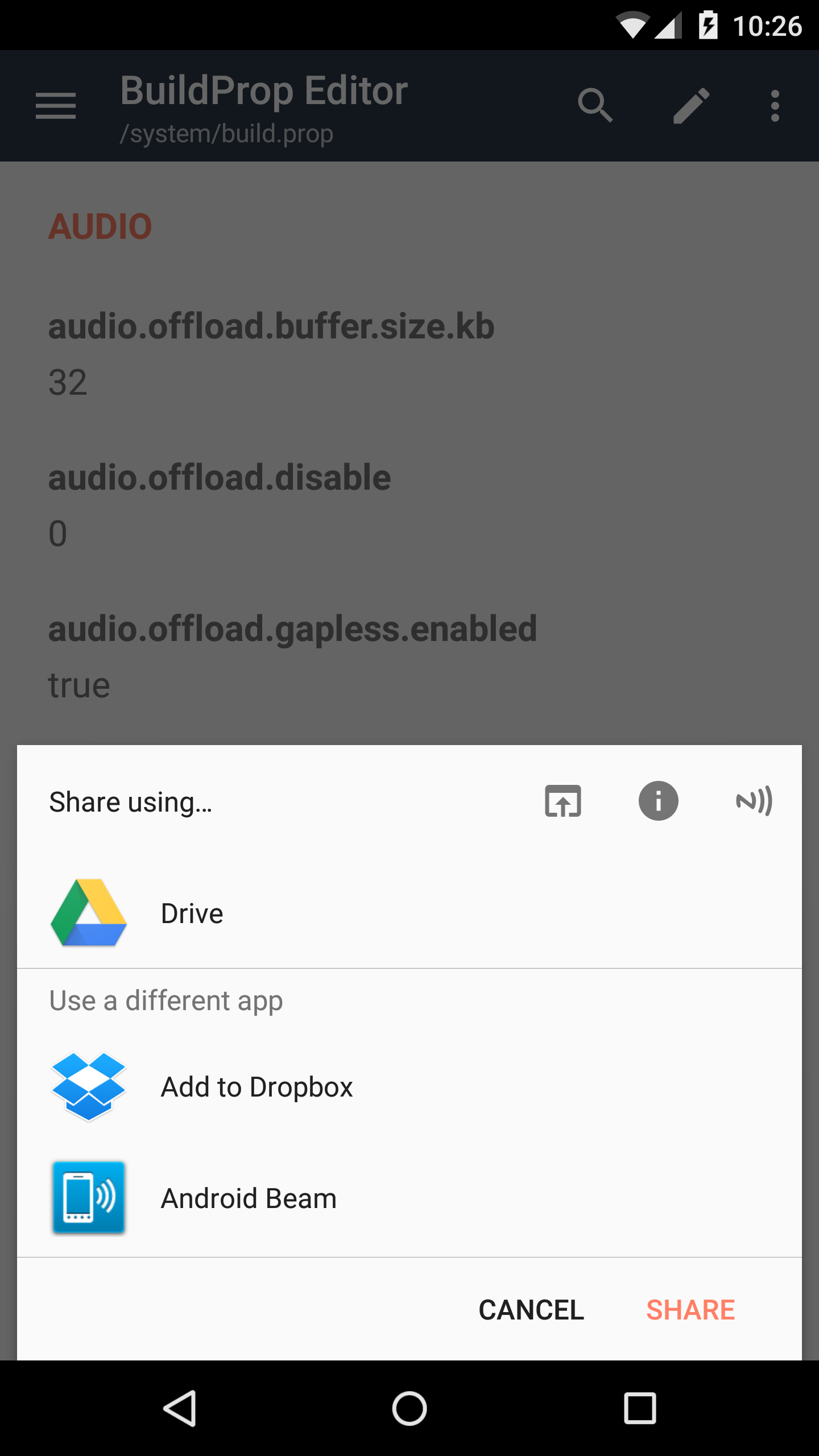 اسکرین شات 6 برنامه BuildProp Editor