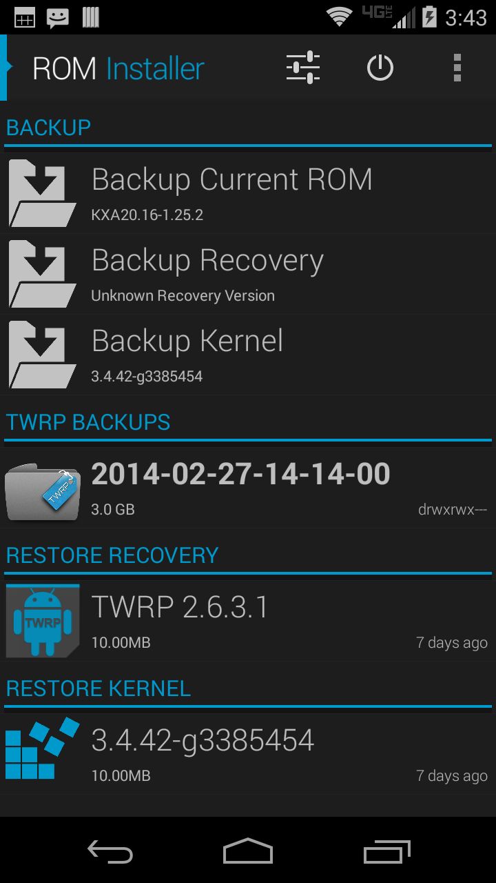 اسکرین شات 4 برنامه ROM Installer