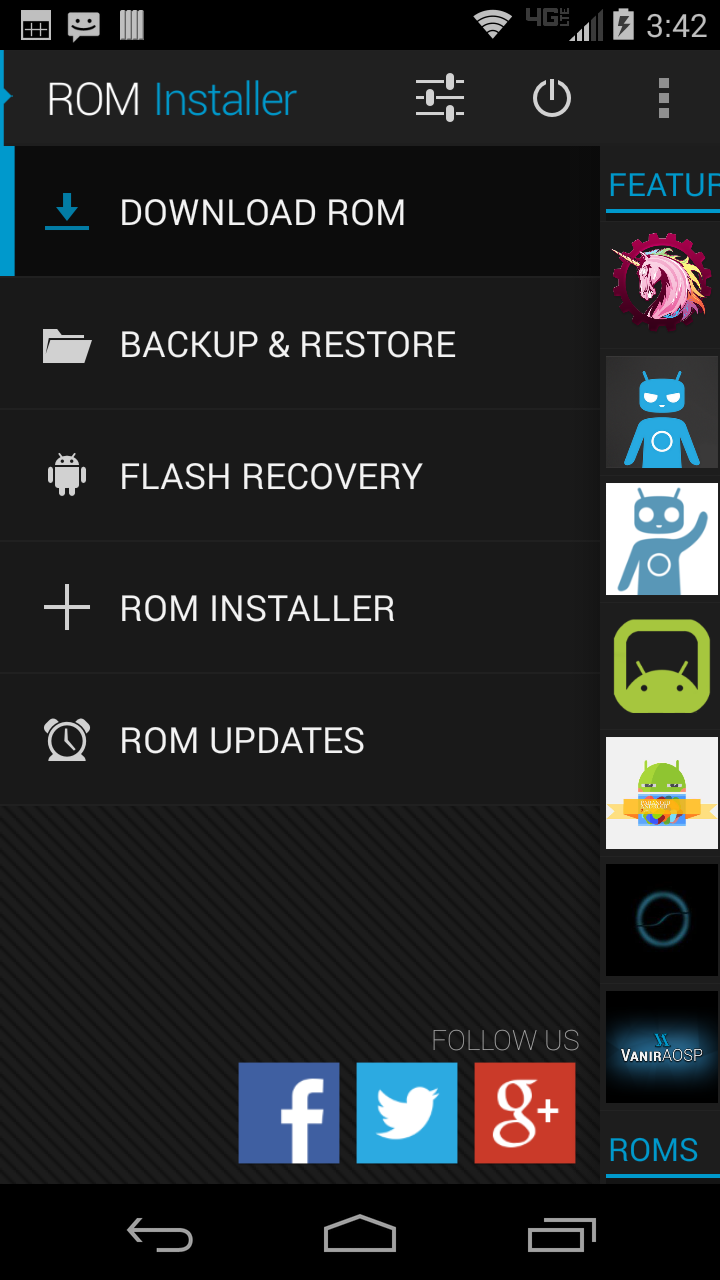 اسکرین شات 2 برنامه ROM Installer